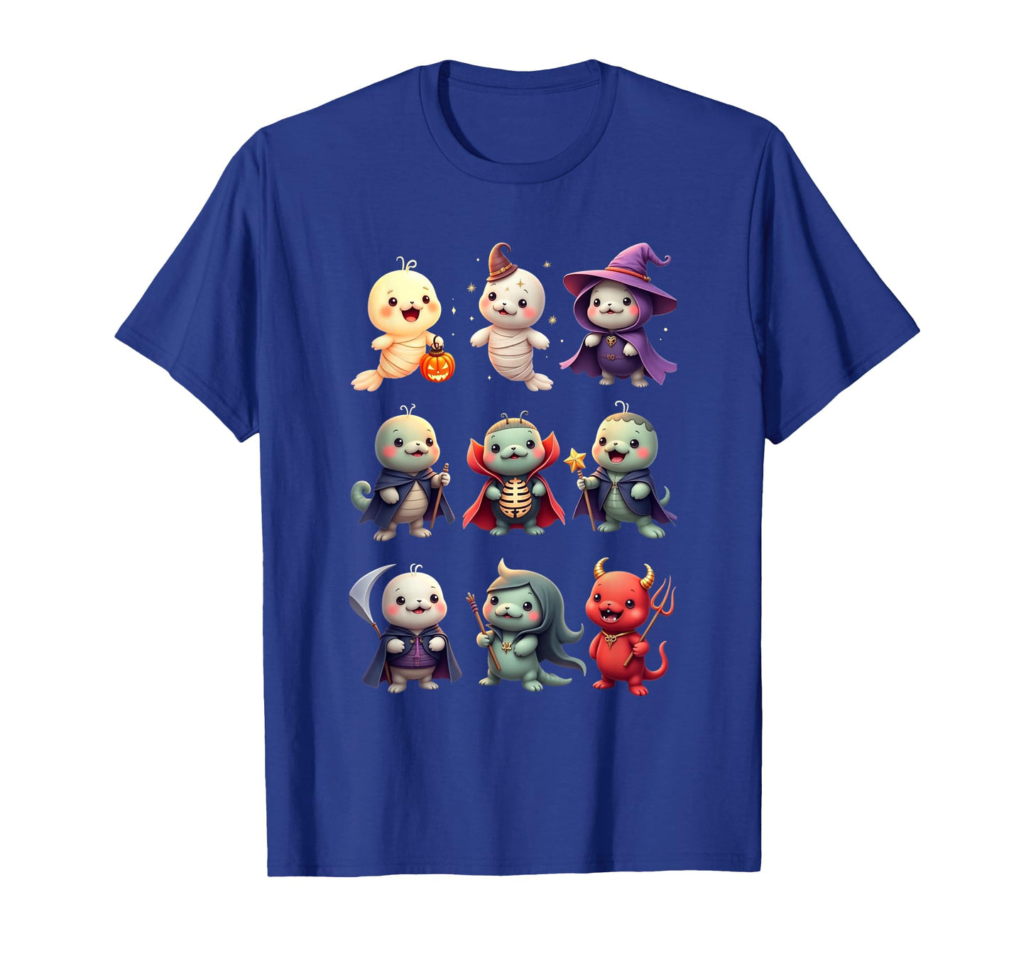 Funny Cute Manatee Boo Witch Zombie Vampire Halloween T-Shirt