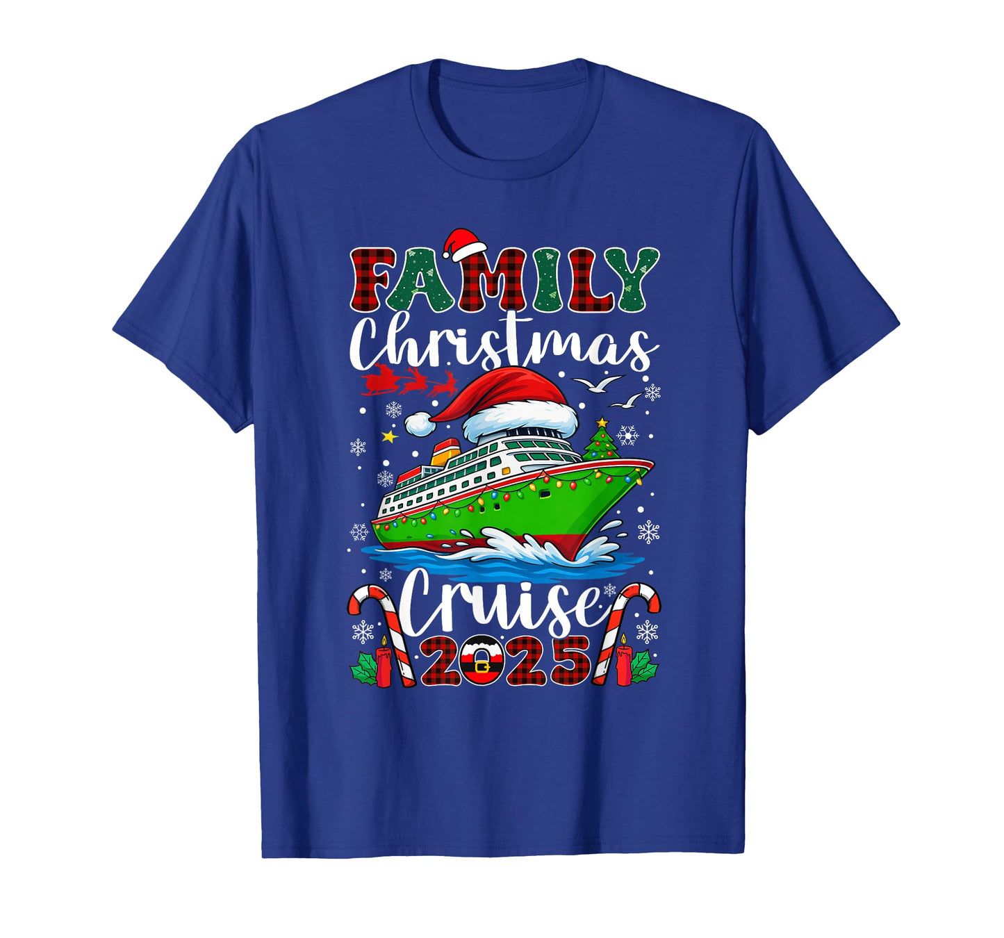 Family Christmas Cruise 2025 Matching Cruise Holiday Holiday T-Shirt