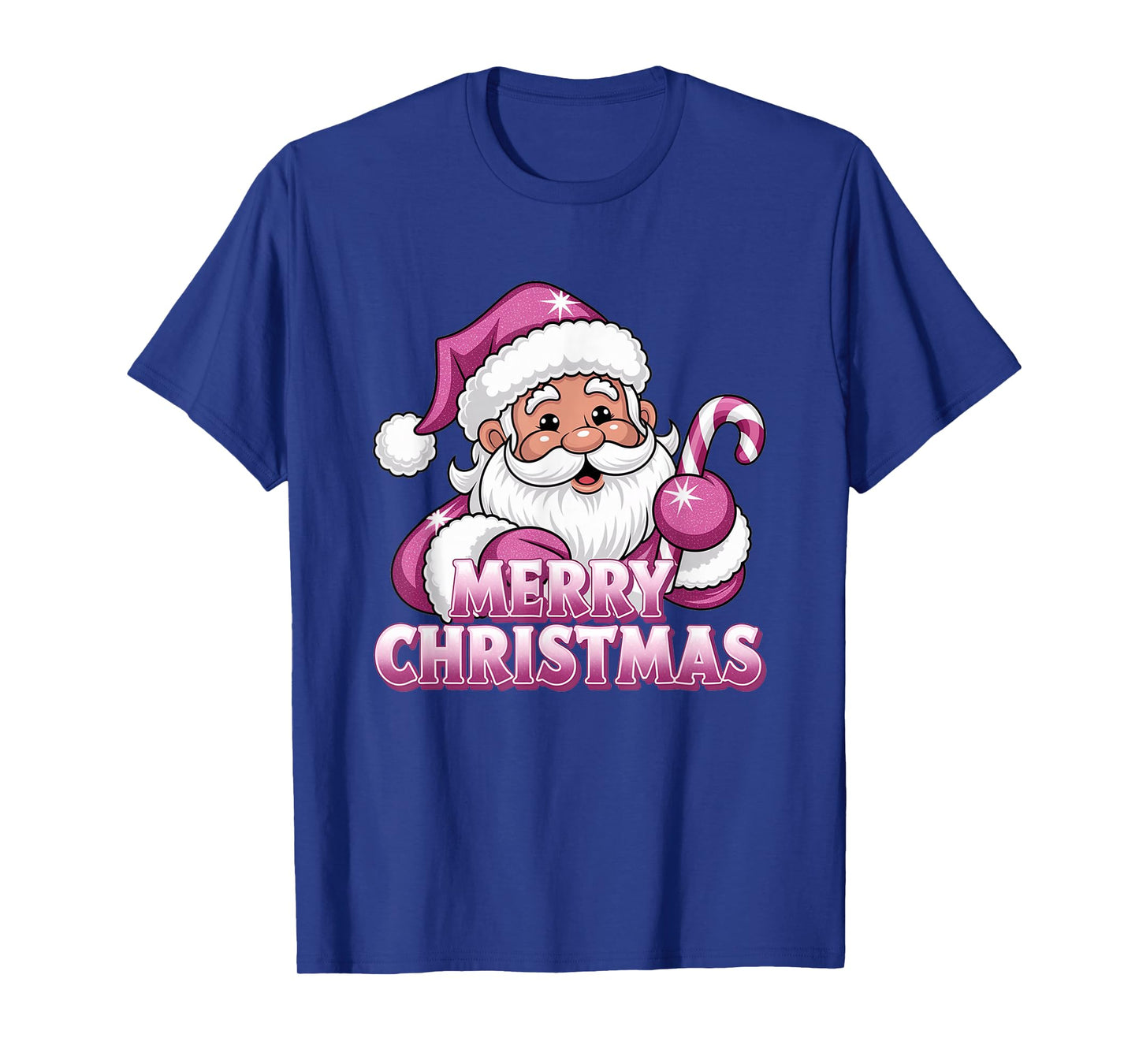 Merry Christmas Santa Candy Cane Fun T-Shirt
