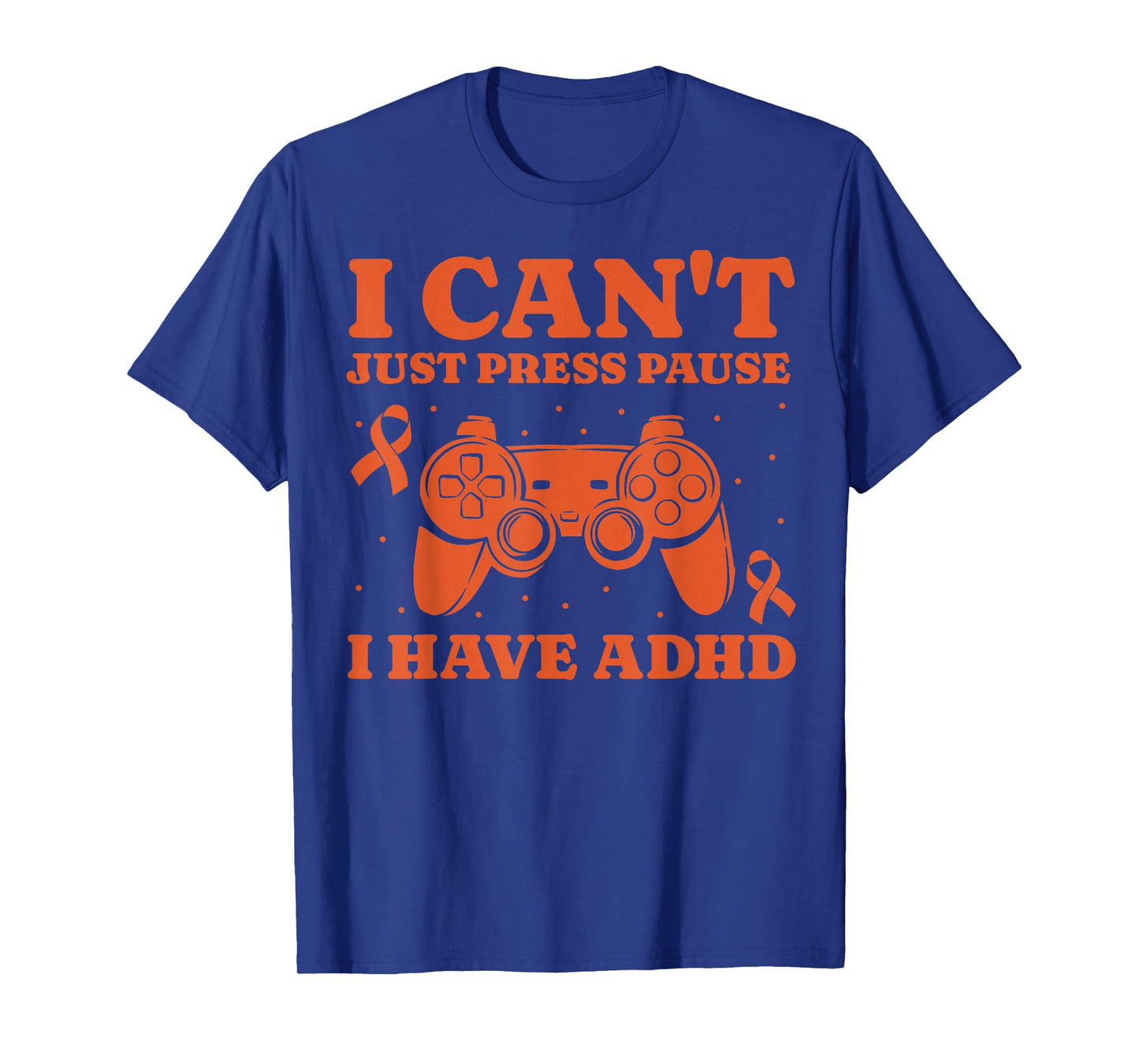 Can't Just Pause Gamer ADHD Awareness Kids Boys Video Gaming T-Shirt