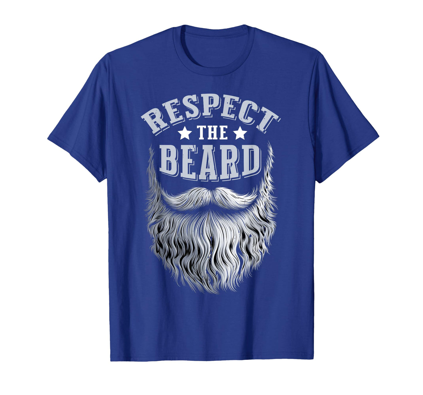 Respect The Beard Vintage Bearded Man Husband T-Shirt