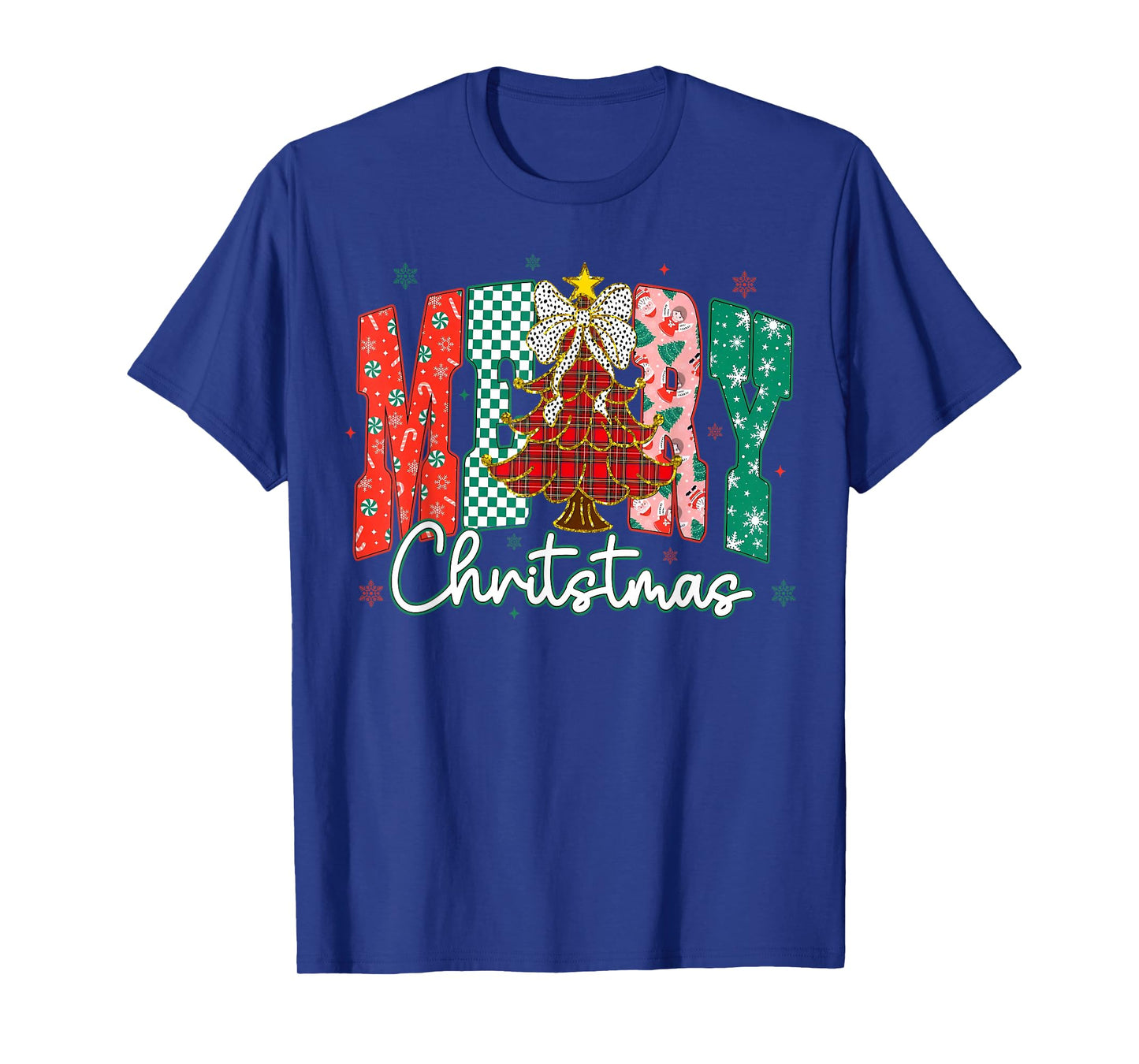 Merry Christmas Tree Christmas Santa Xmas Family Men Women T-Shirt