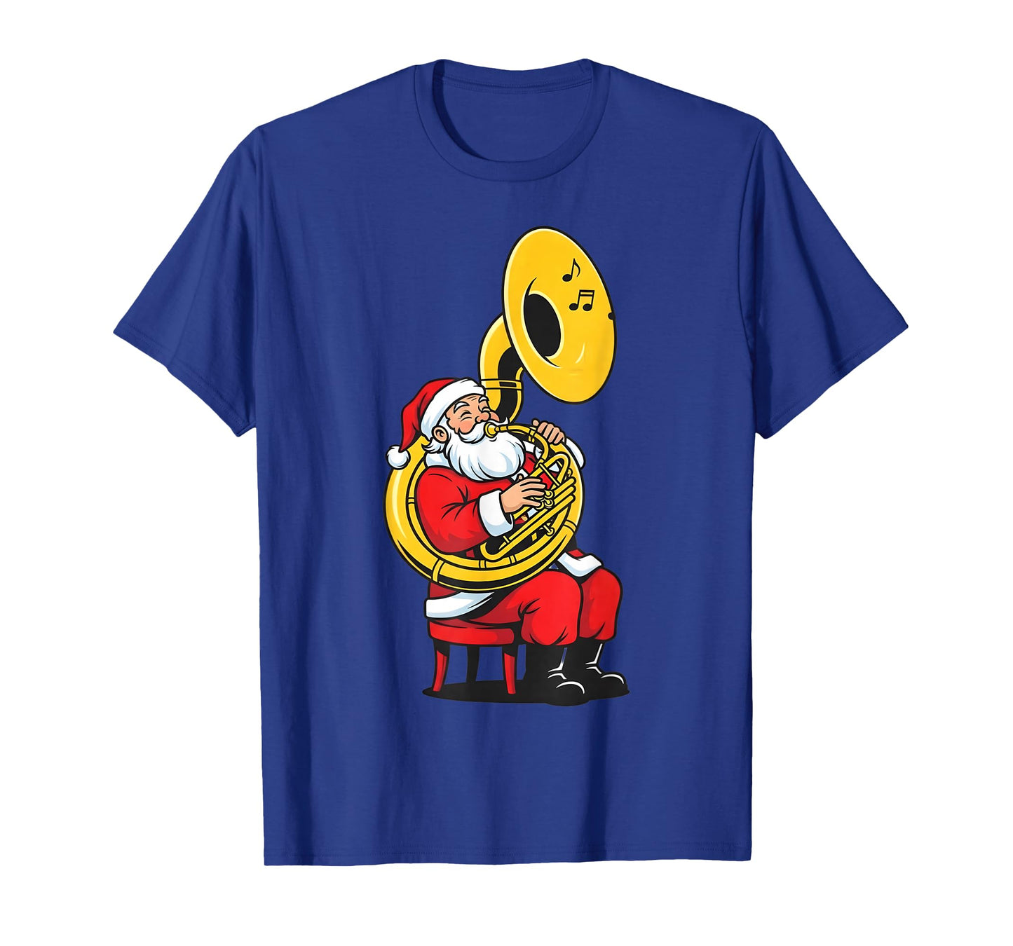 Sousaphone Christmas Musician Santa Xmas Boys Women Men T-Shirt