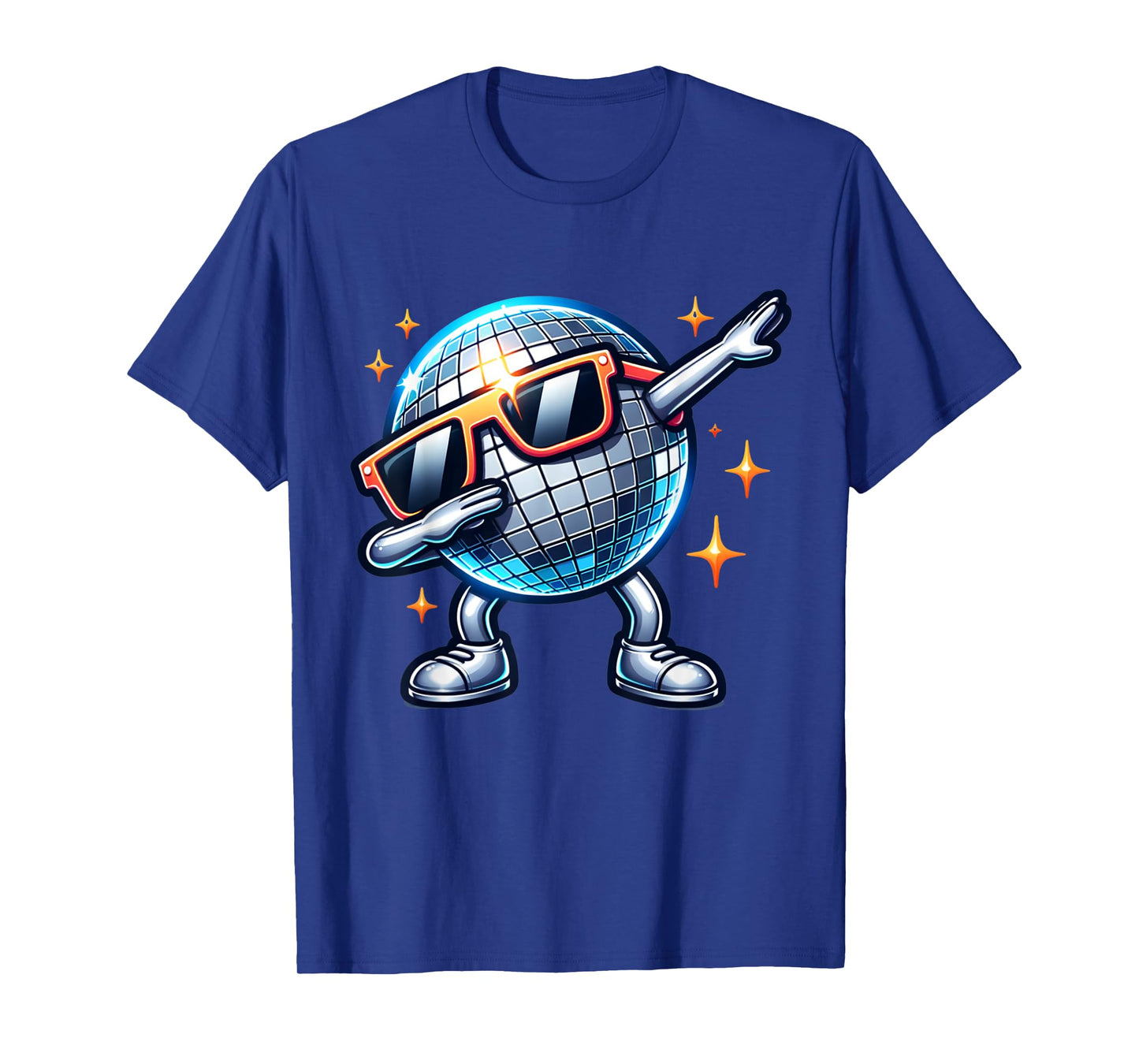 Retro Disco Ball Dabbing 70s Nightclub Dance Party Costume T-Shirt