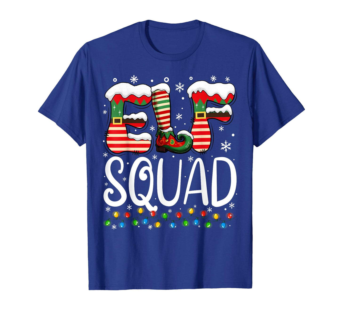 Elf Family Christmas Matching Pajamas Xmas Elf Squad T-Shirt