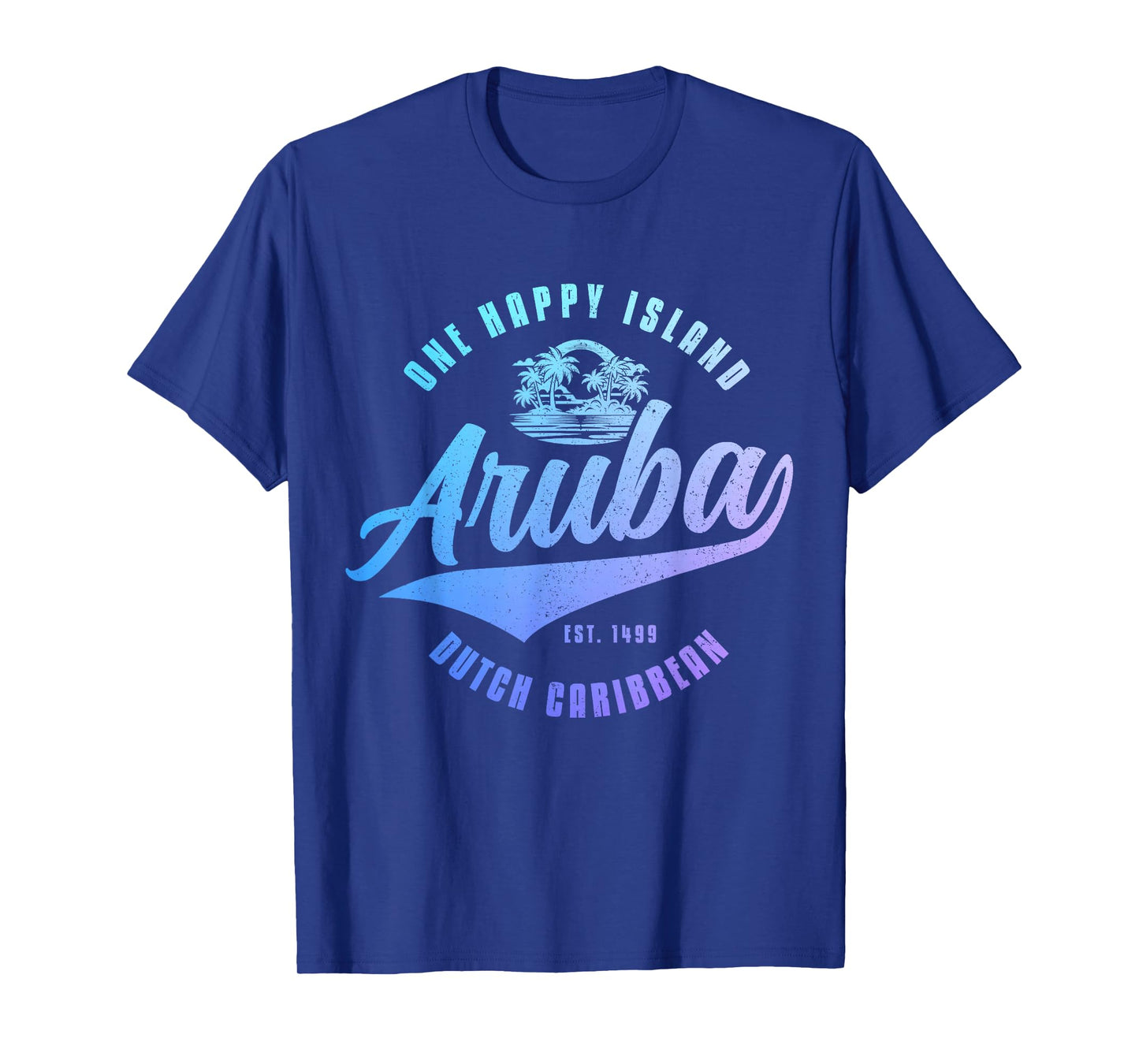 Aruba Happy Island Craibbean Souvenir Pride Vintage T-Shirt