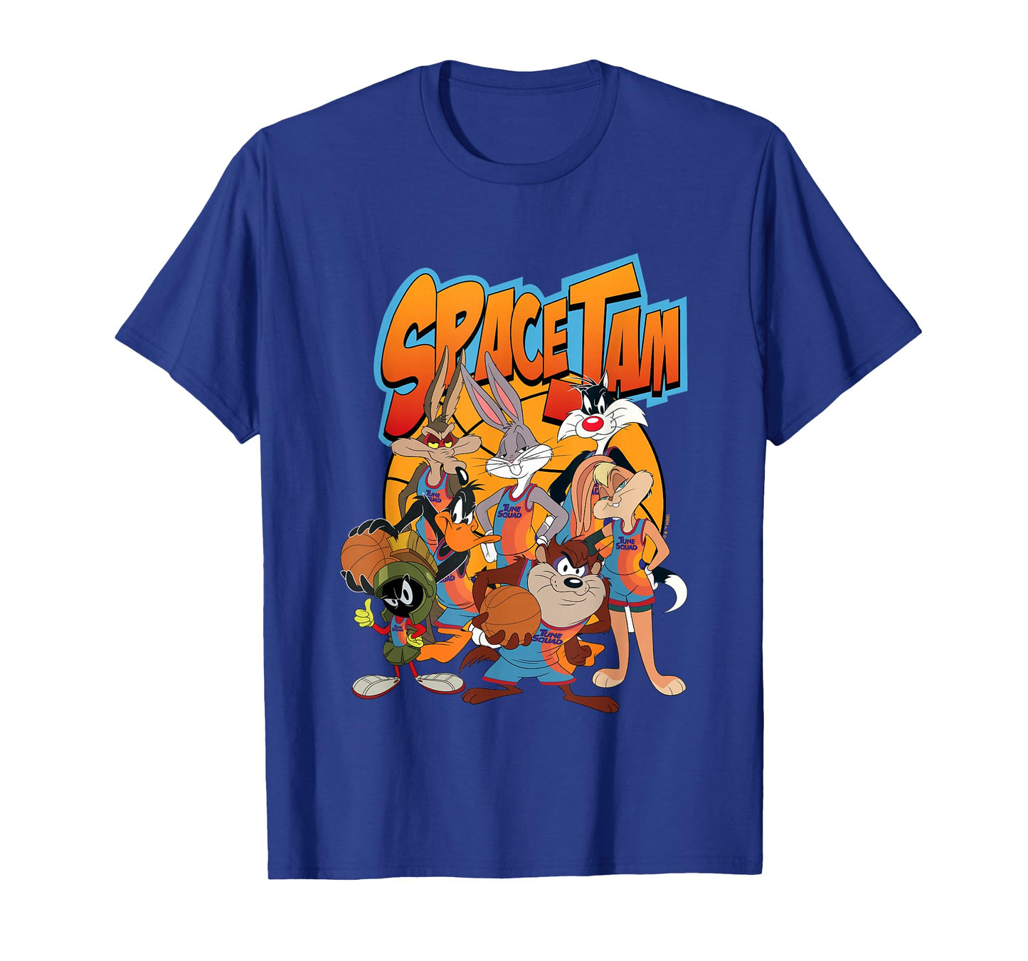 Space Jam: A New Legacy Tune Squad Retro Group Shot Logo T-Shirt