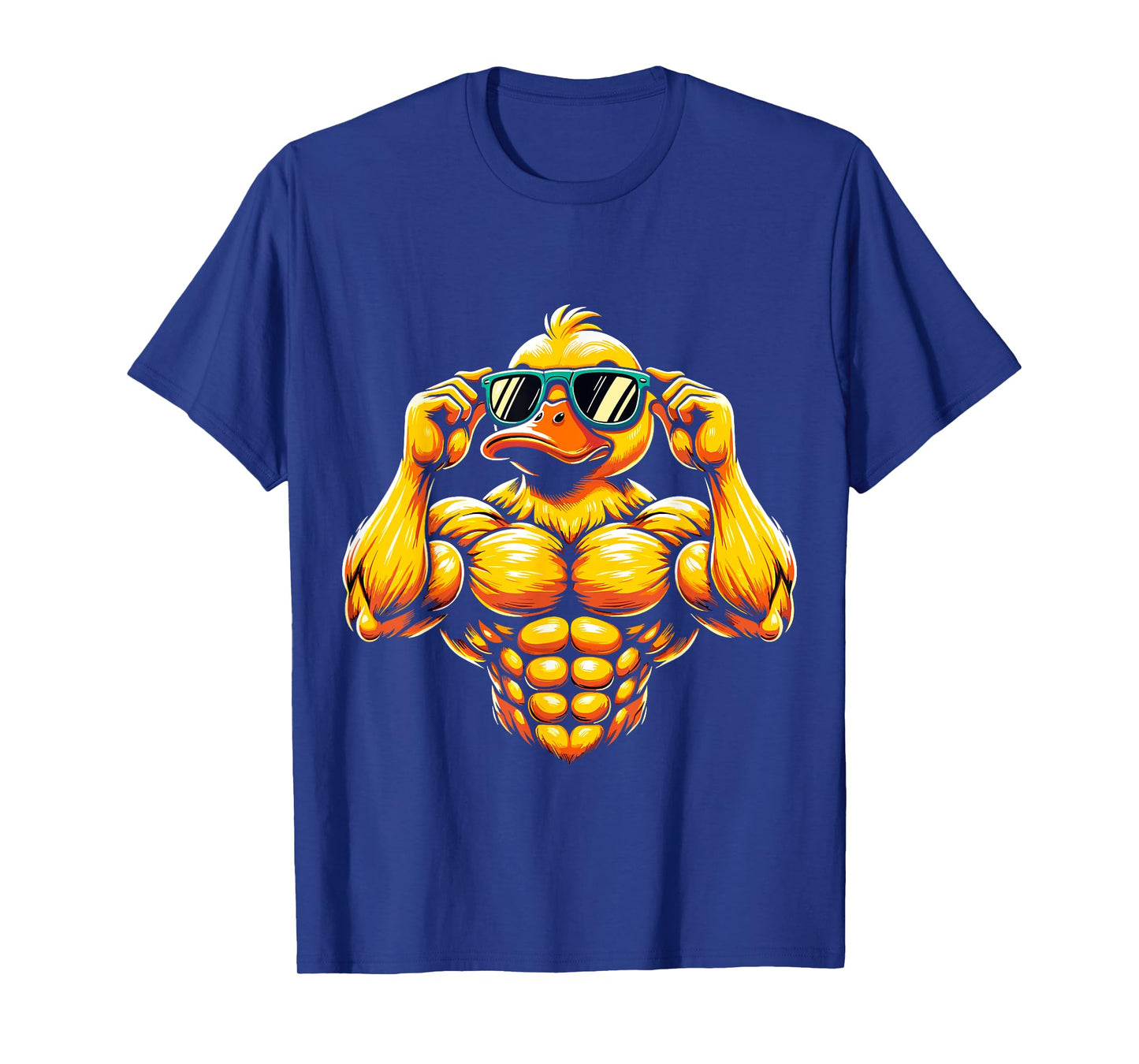 cool Rubber Duck Muscular Fitness Gym Duck T-Shirt