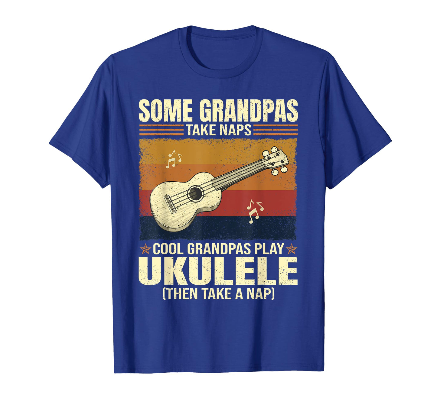 Some Grandpas Take Naps Cool Grandpas Play Ukulele T-Shirt