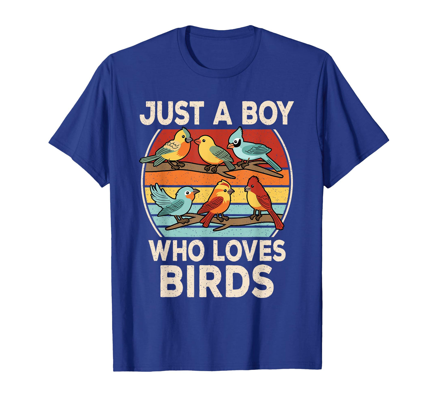 Just A Boy Who Loves Birds Birding Bird Watching Boys Kids T-Shirt