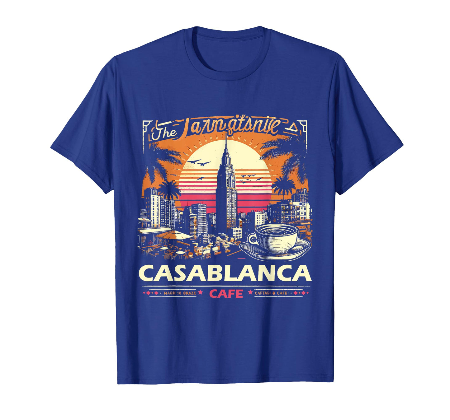 Vintage Casablanca Skyline Cafe T-Shirt