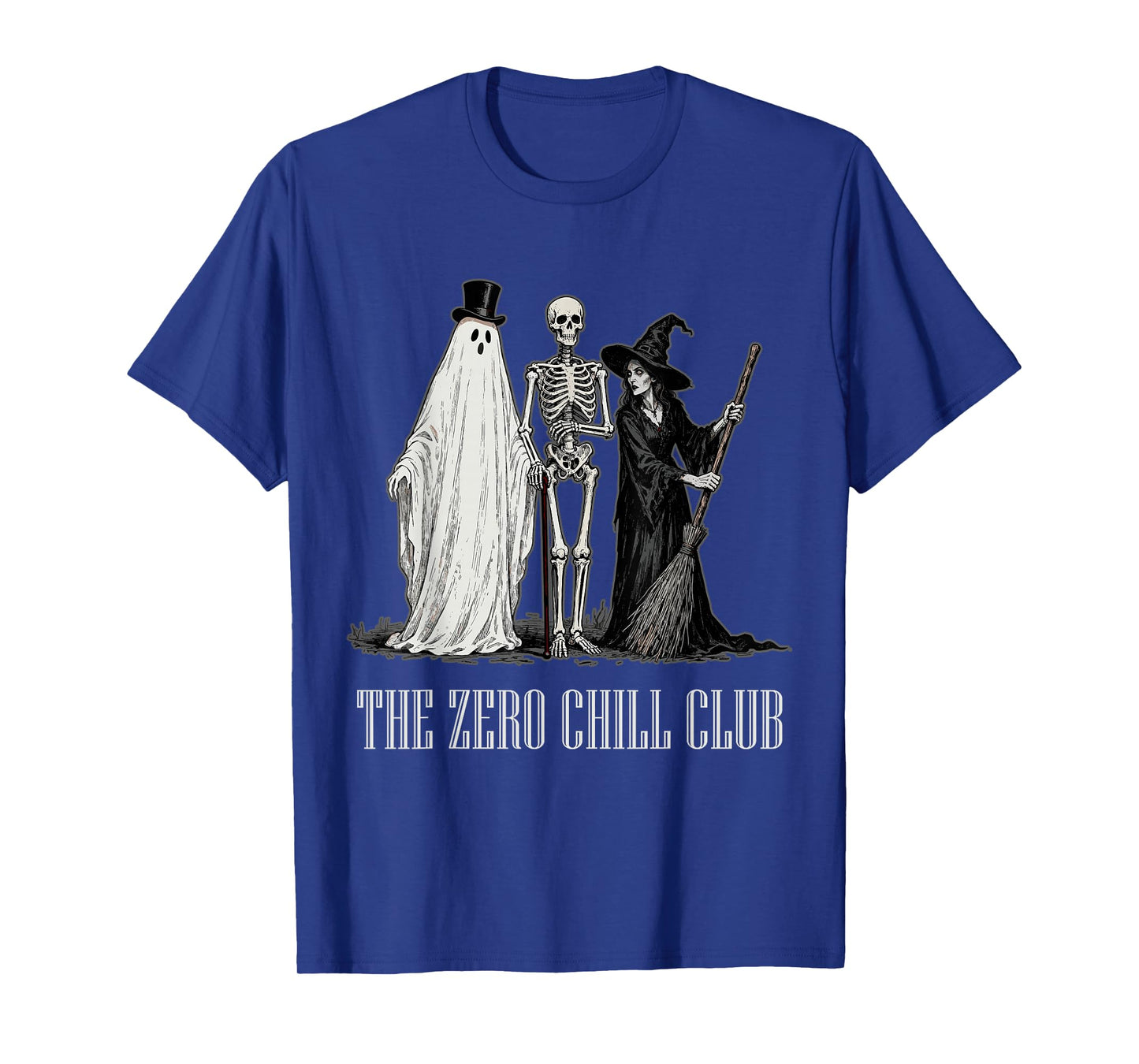 Gothmas Halloween Christmas Gothic Academia Zero Chill Club T-Shirt