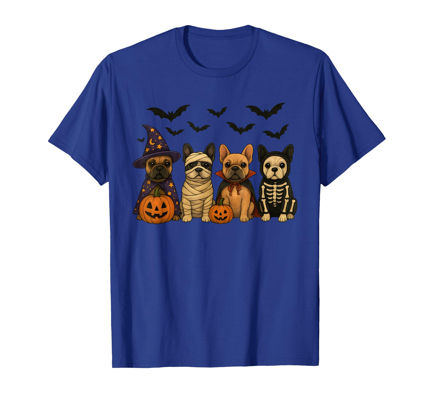 Mummy French Bulldog Halloween French Bulldog Witch Dog Mom T-Shirt