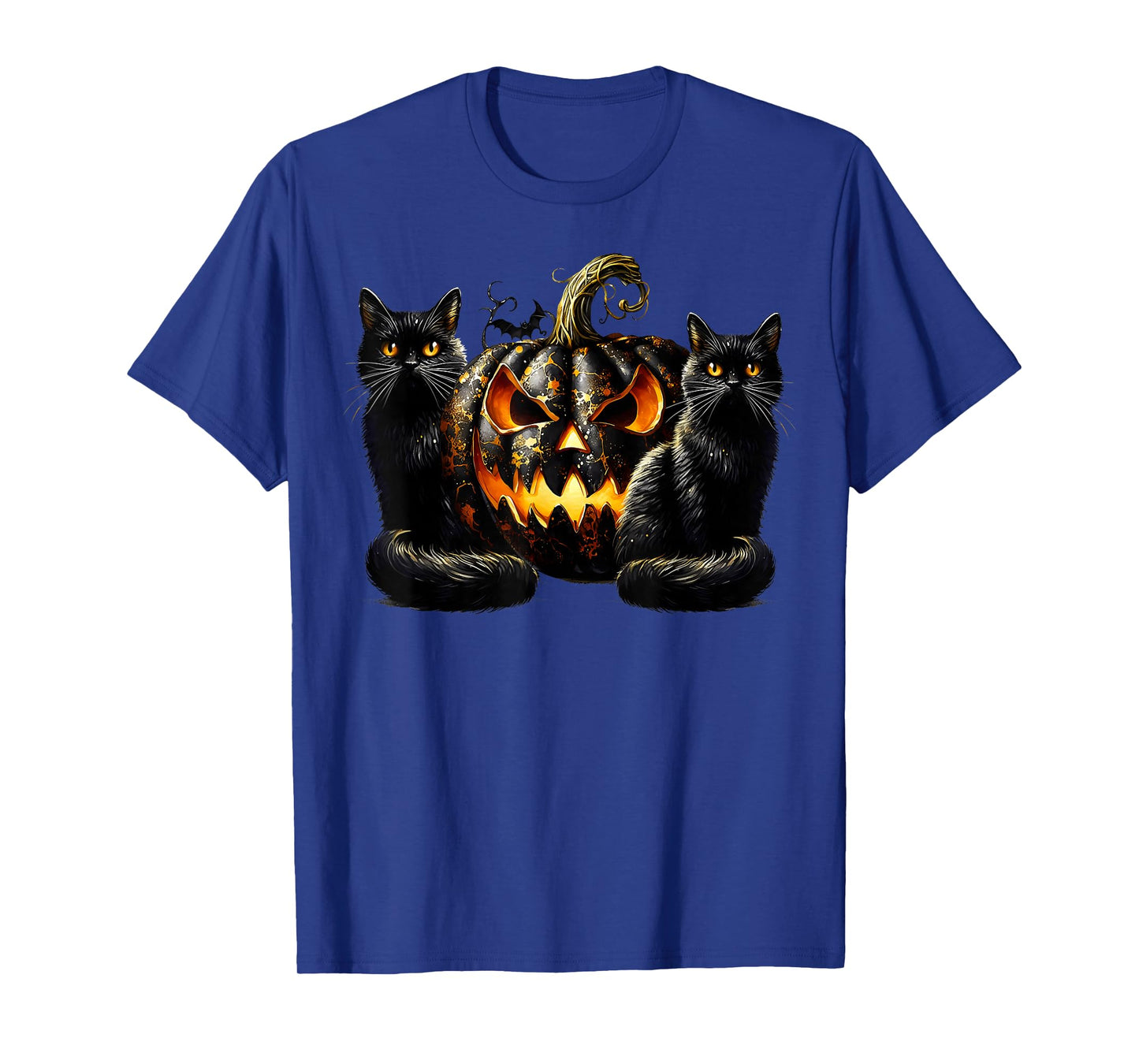 Halloween Cat Lover Graphic for Witch with Black Pumpkin T-Shirt