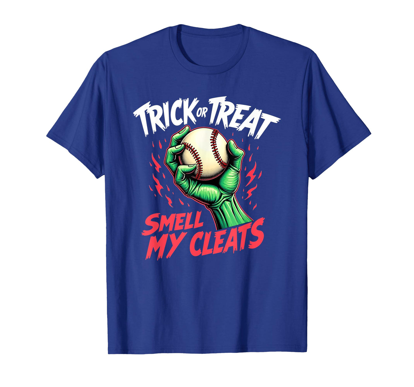 Trick Or Treat Smell My Cleats Baseball Halloween T-Shirt