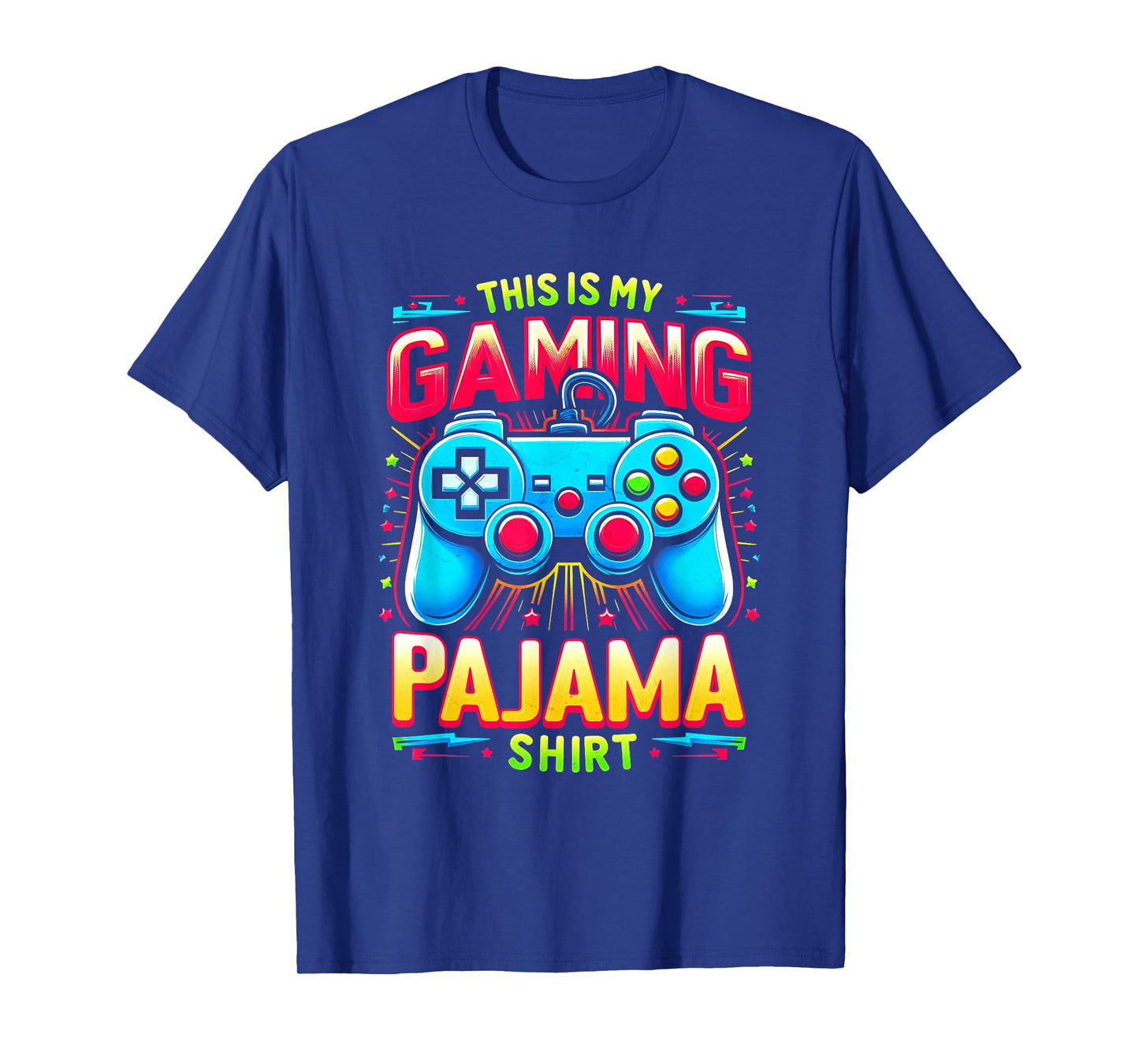 This Is My Gaming Pajama Shirt Gamepad Video Game Gamer T-Shirt