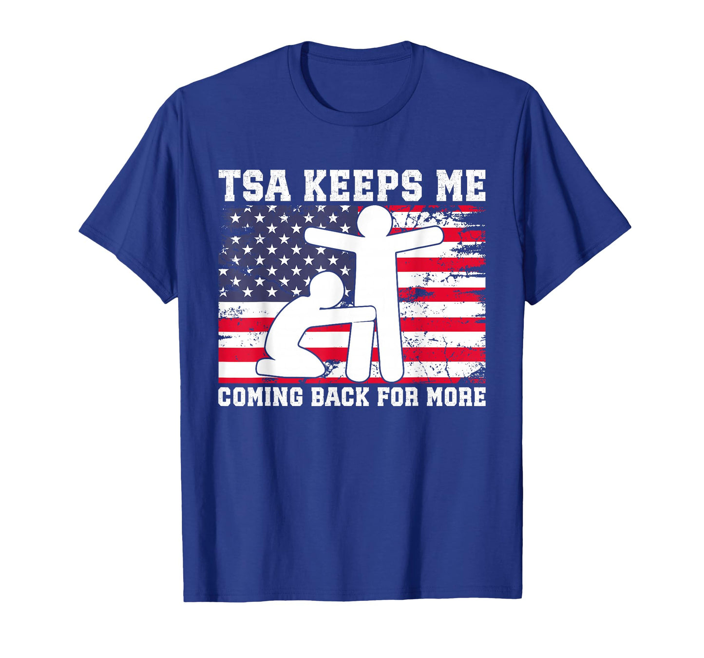 It Is Not Gay If It Is TSA Security Vintage USA Flag T-Shirt
