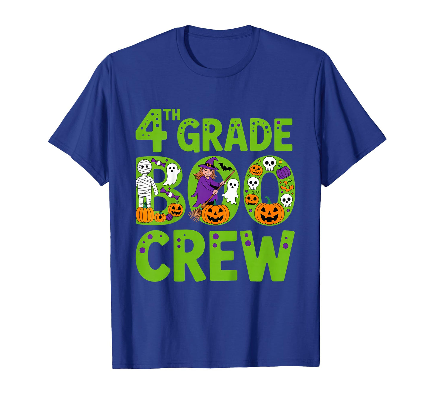 4th Grade Boo Crew Halloween Outfit for Classroom Parties T-Shirt