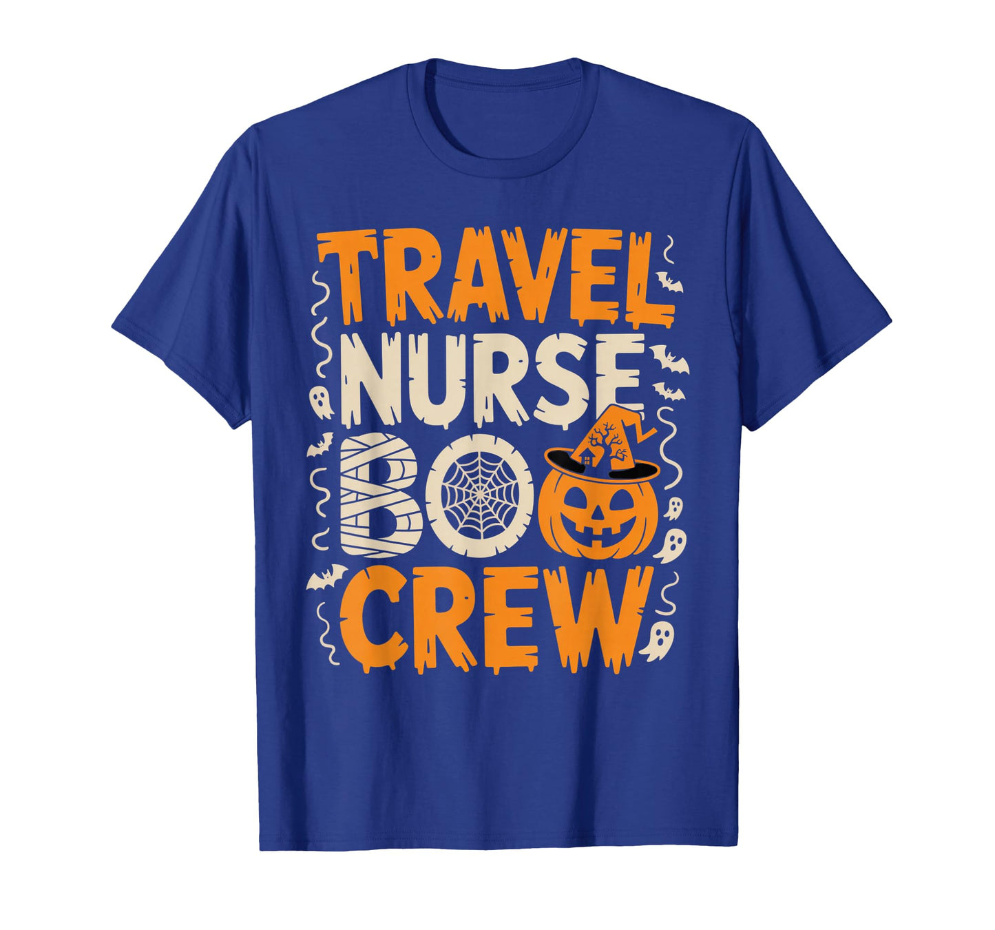 Travel Nurse Boo Crew Spooky Halloween Outfit T-Shirt