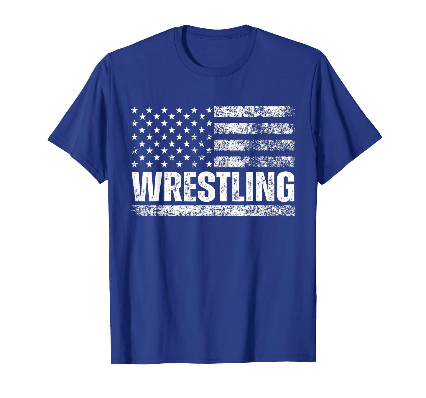 US Flag Wrestling American Flag Wrestling Wrestle Vintage T-Shirt