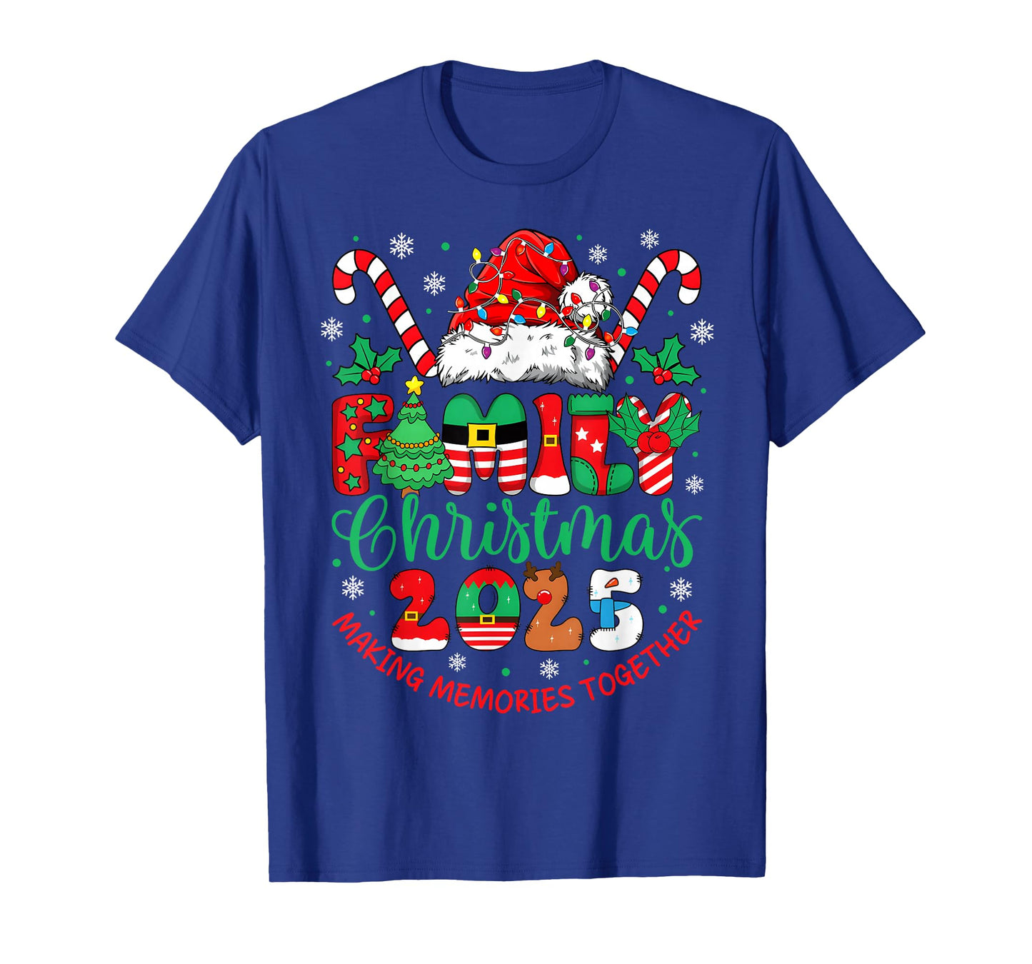 Family Christmas 2025 Matching Outfit Xmas Squad Santa T-Shirt