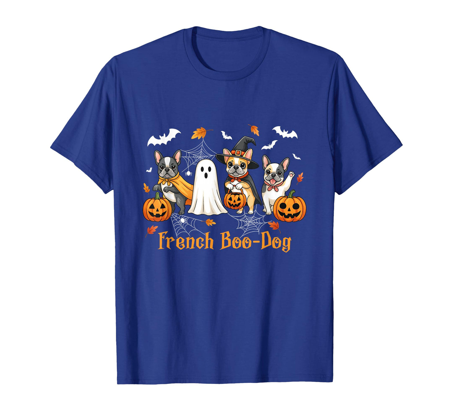 French Bulldog Ghost Pumpkin Halloween Dog Costume T-Shirt