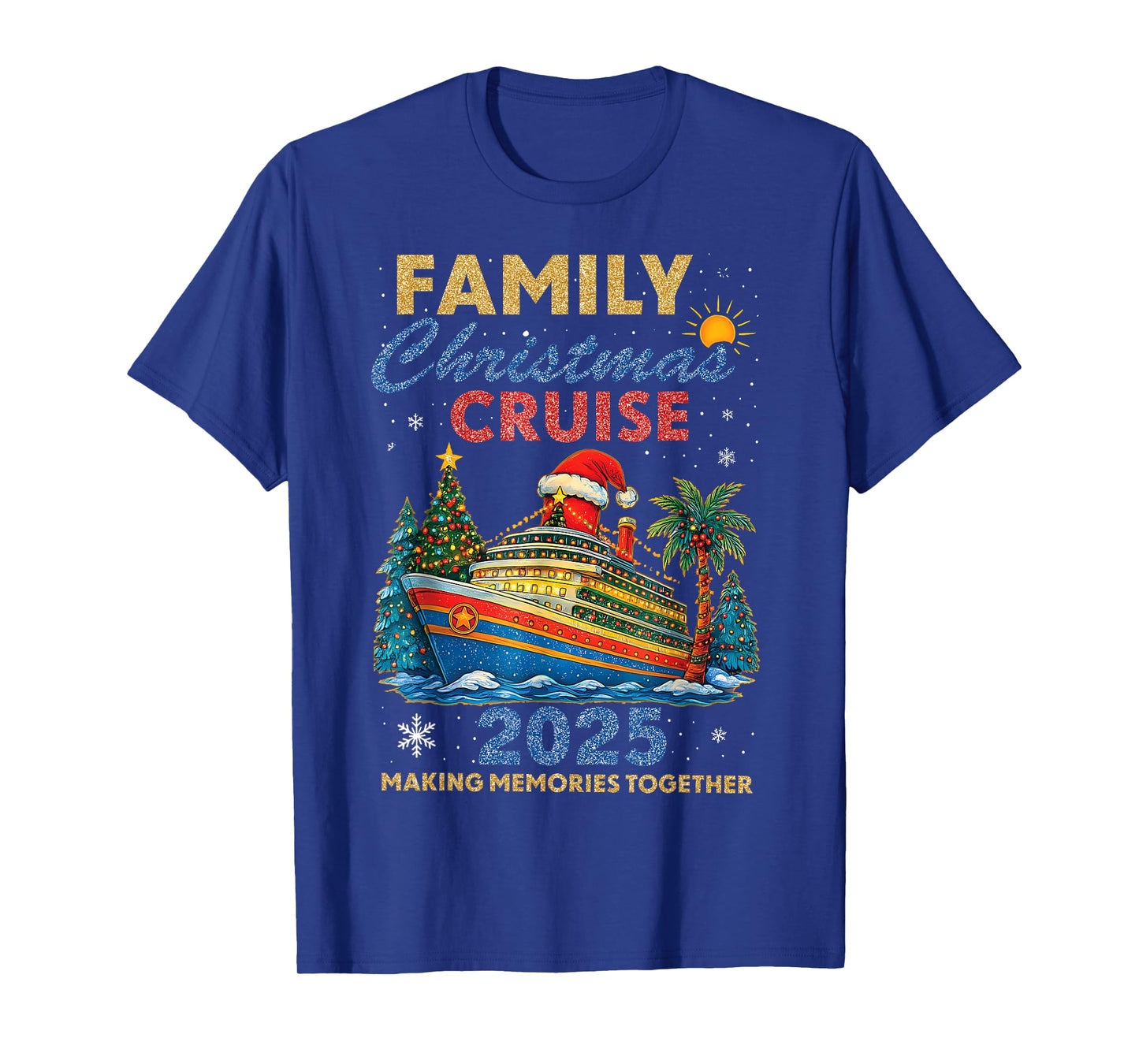 Family Christmas Cruise 2025 Matching Family Cruise Holiday T-Shirt
