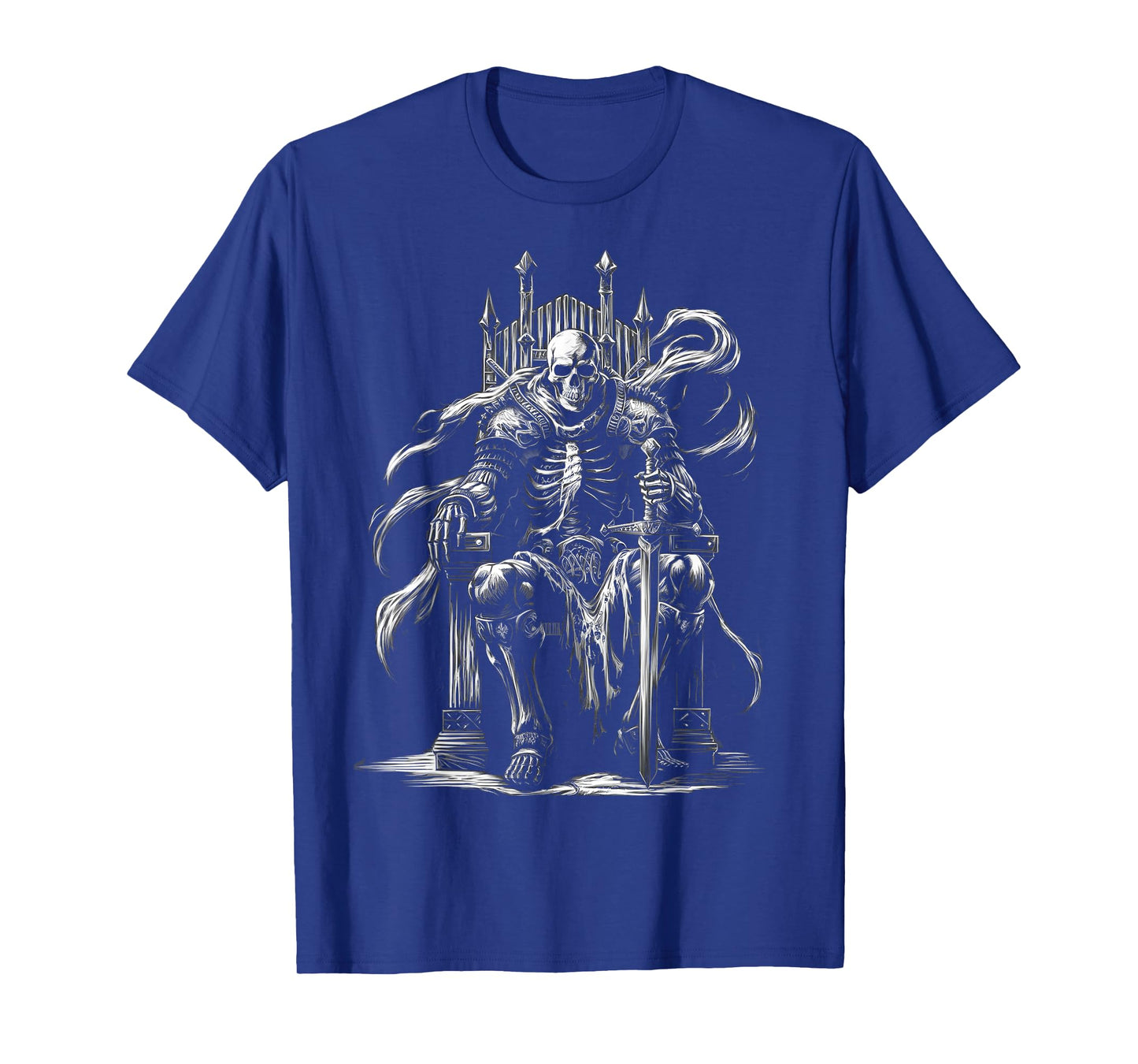 Halloween Skeleton Shirt Men Funny Skeleton King Halloween T-Shirt