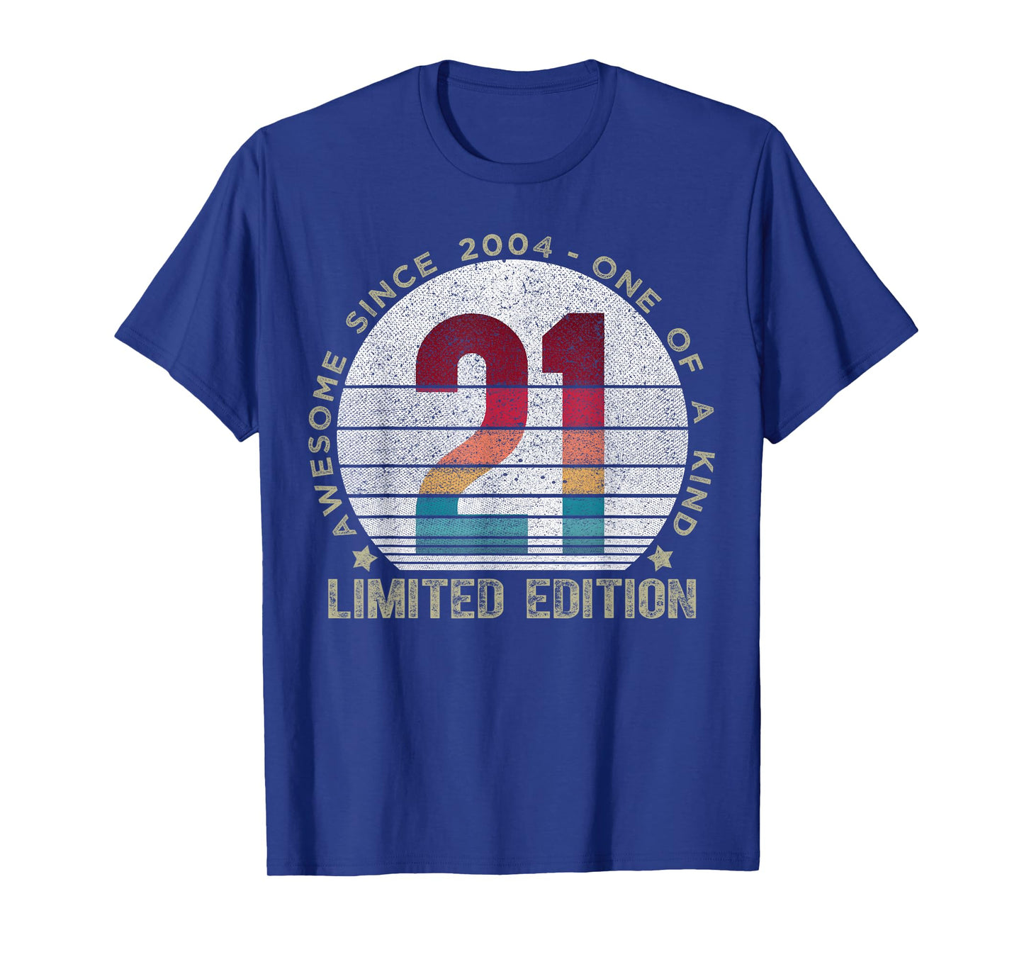 21 Year Old Gifts Vintage 2004 Limited Edition 21st Birthday T-Shirt