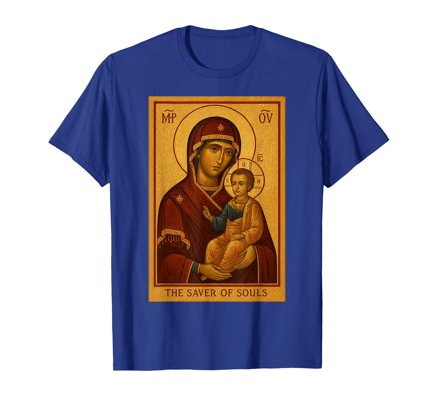 Orthodox Theotokos Icon of the The Saver of Souls T-Shirt