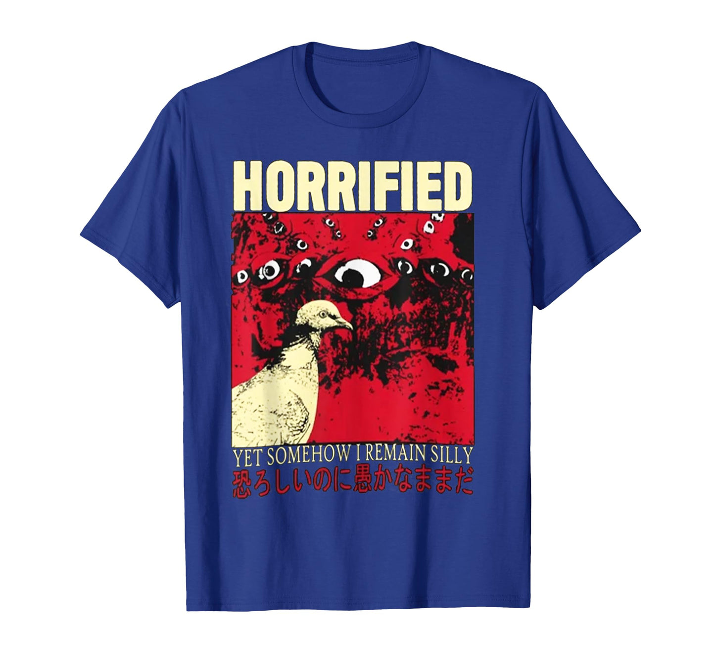 Horrified Pigeon japanese T-Shirt