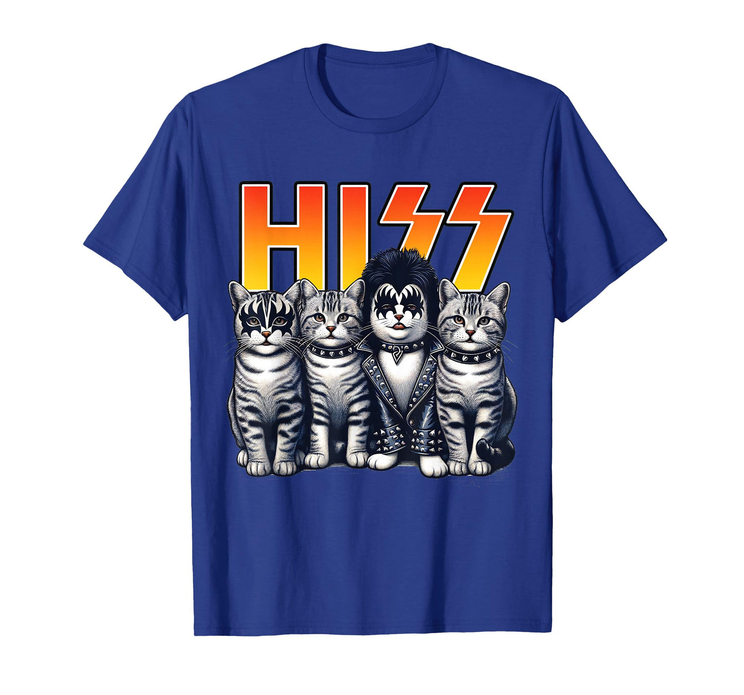 Cute Hiss Cats Rock Kittens Kitty Rocking Music Cat Lovers T-Shirt