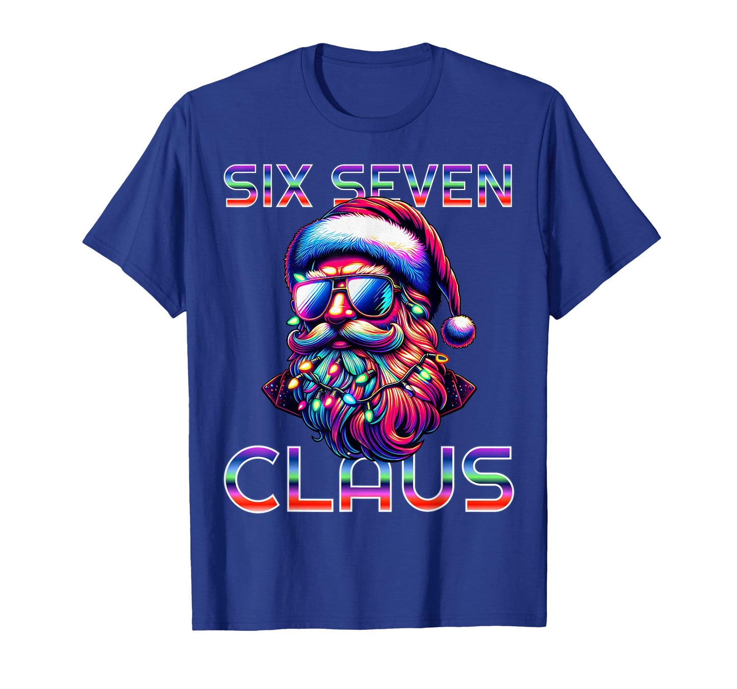 67 Christmas Funny Six Seven Meme Brainrot Santa Claus Boys T-Shirt
