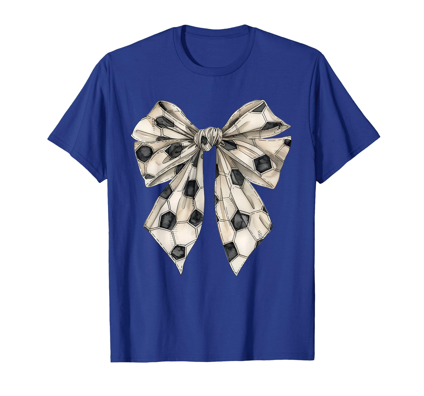 Vintage Soccer Bow Simple Soccer Mom Soccer Game Day T-Shirt