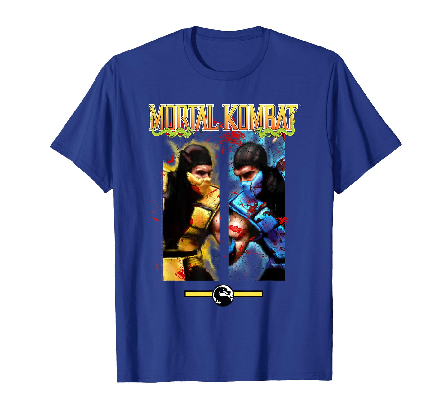 Mortal Kombat Scorpion vs Sub-Zero Face Off Video Game T-Shirt
