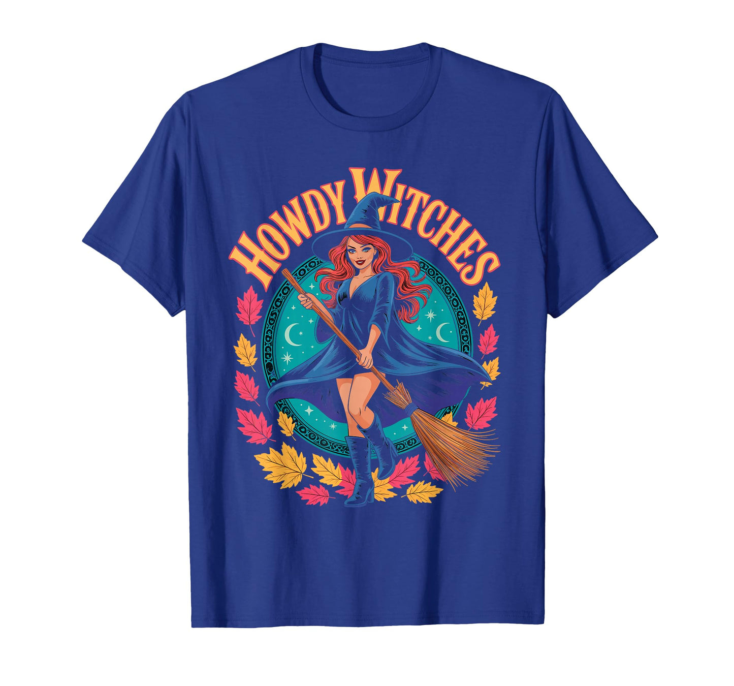 Howdy Witches Witch Halloween Costume Spooky Season Womens T-Shirt