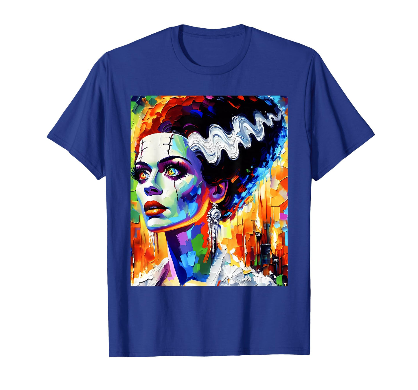 Frankenstein Monster And Bride Halloween Matching Couple T-Shirt