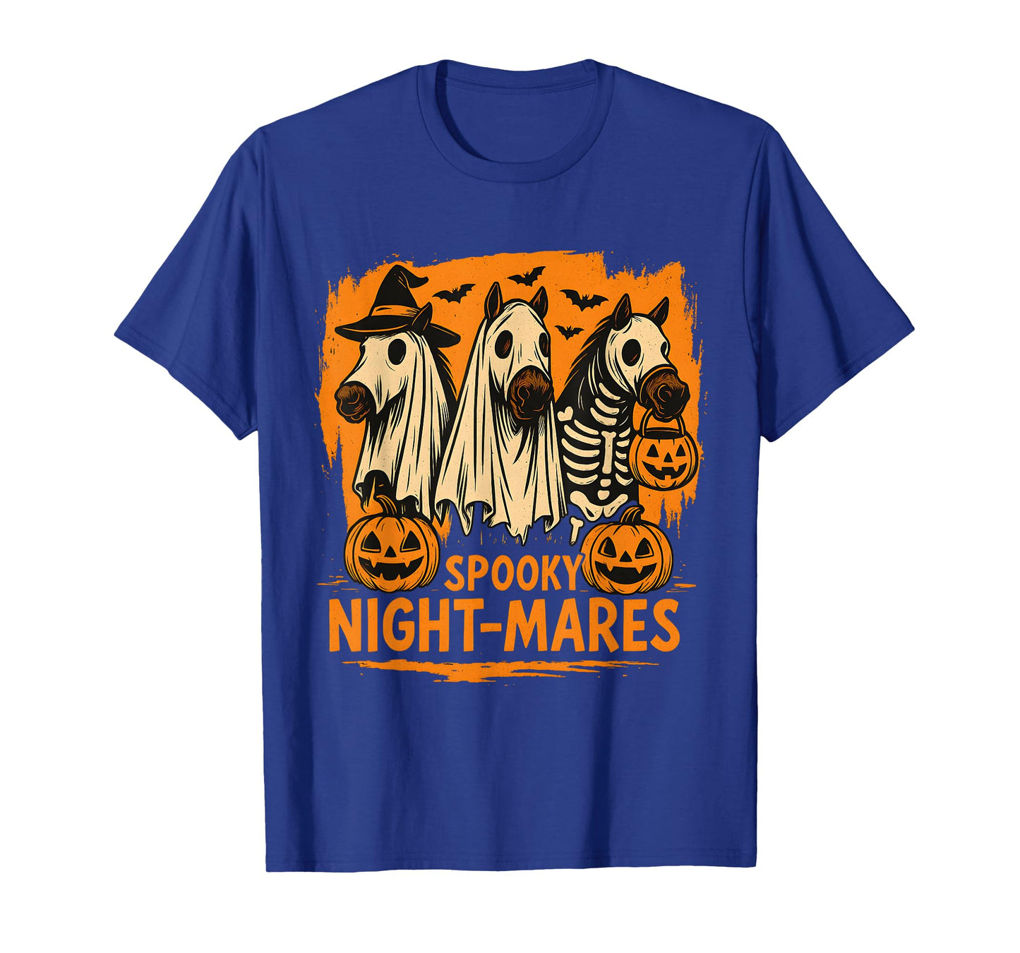 Spooky Night-Mares Funny Halloween Horse T-Shirt