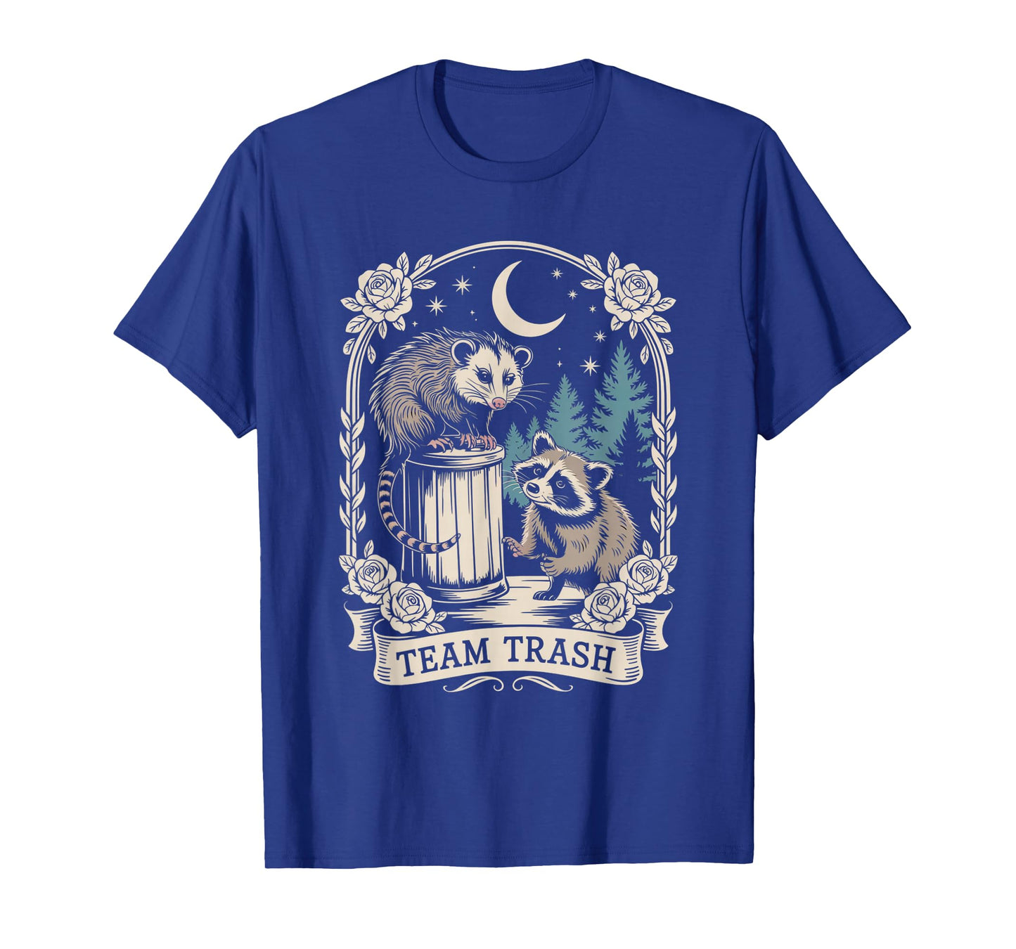 Team Trash Raccoon Possum Vintage Tarot Card Funny Racoon T-Shirt