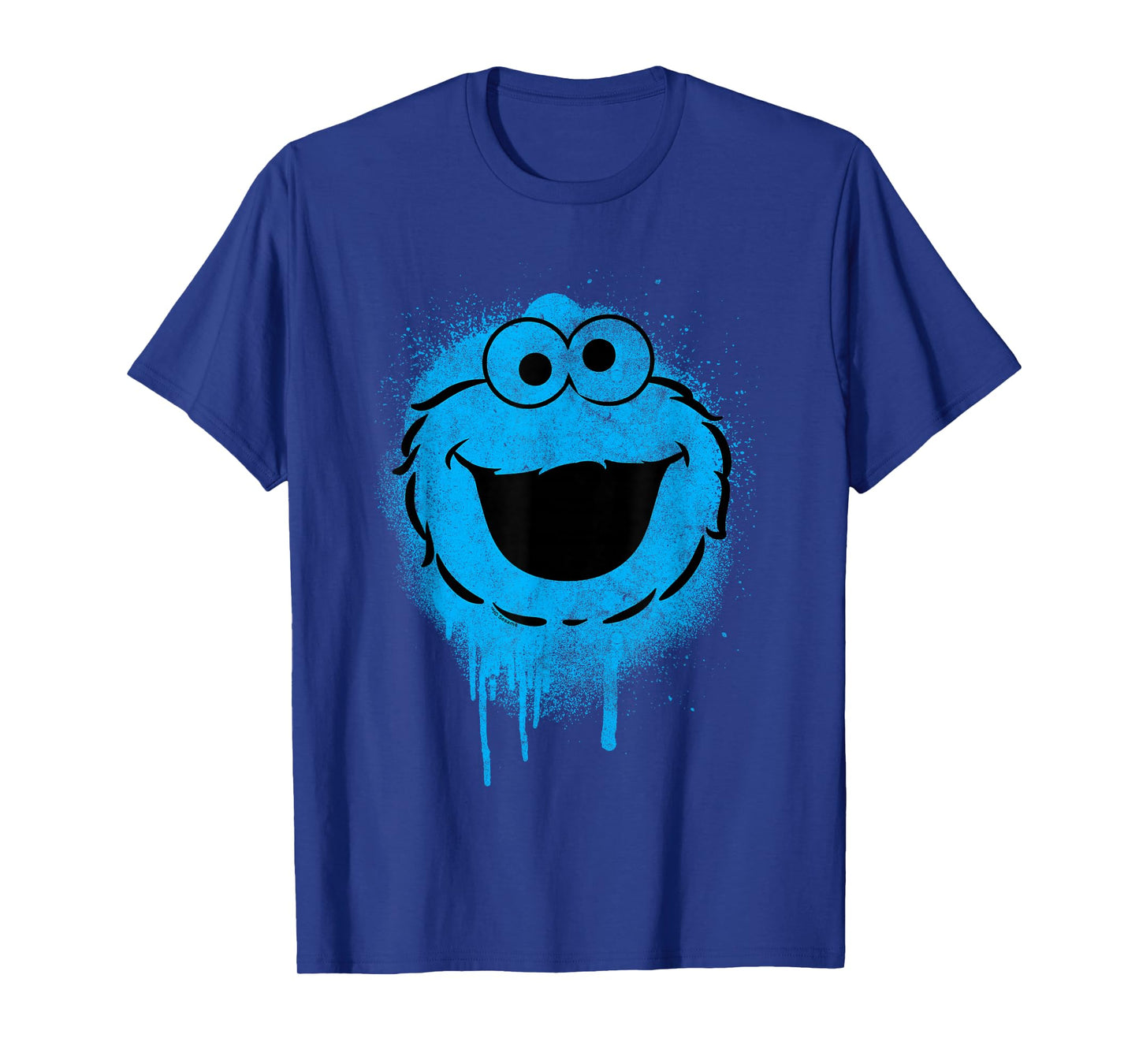 Sesame Street Cookie Monster Graffiti Face Halloween Costume T-Shirt