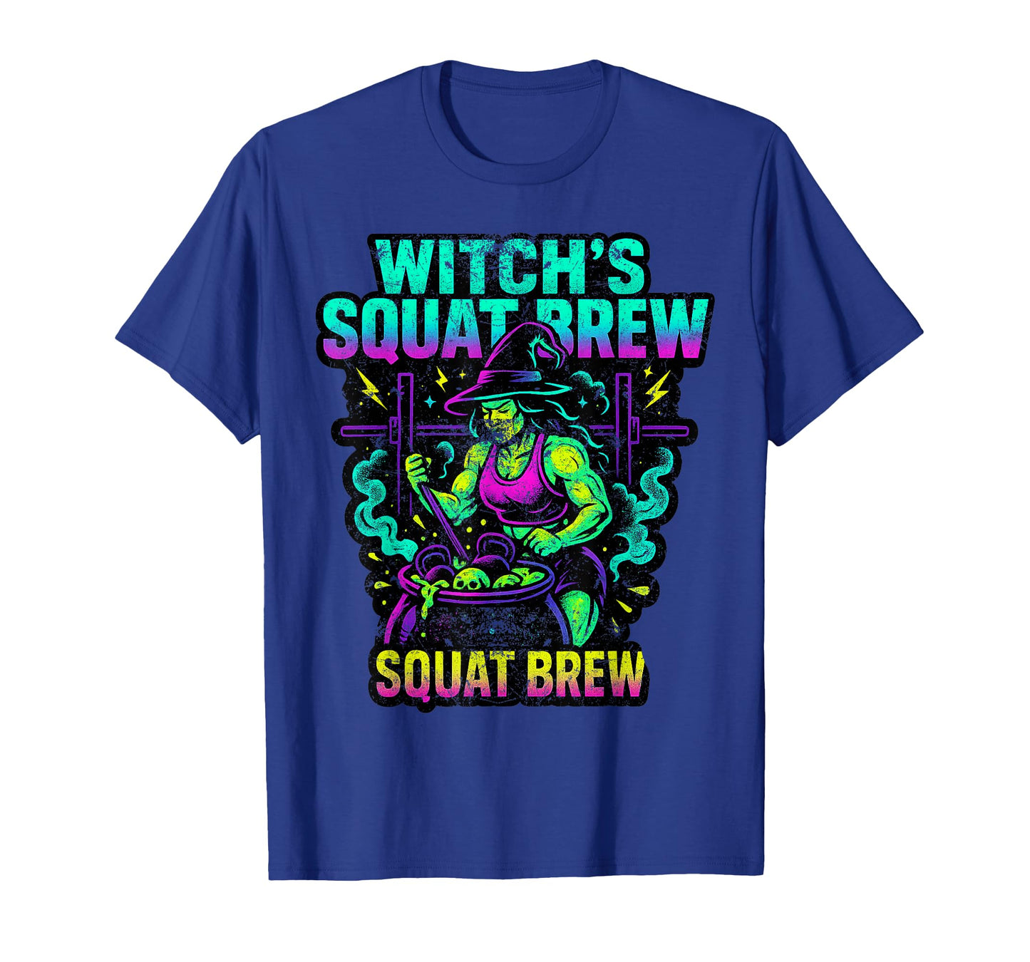 Witches Squat Brew Leg Day Glutes Old School 90's Retro Gym T-Shirt