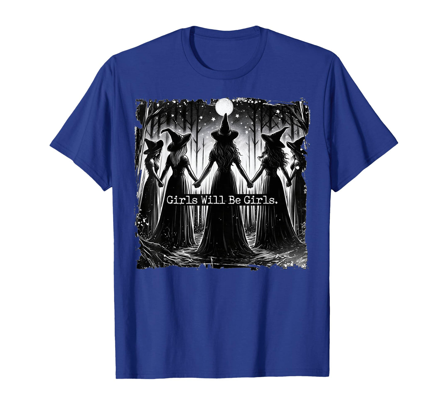 Halloween Spooky Witch Girl Will Be Girls Feminist Women T-Shirt