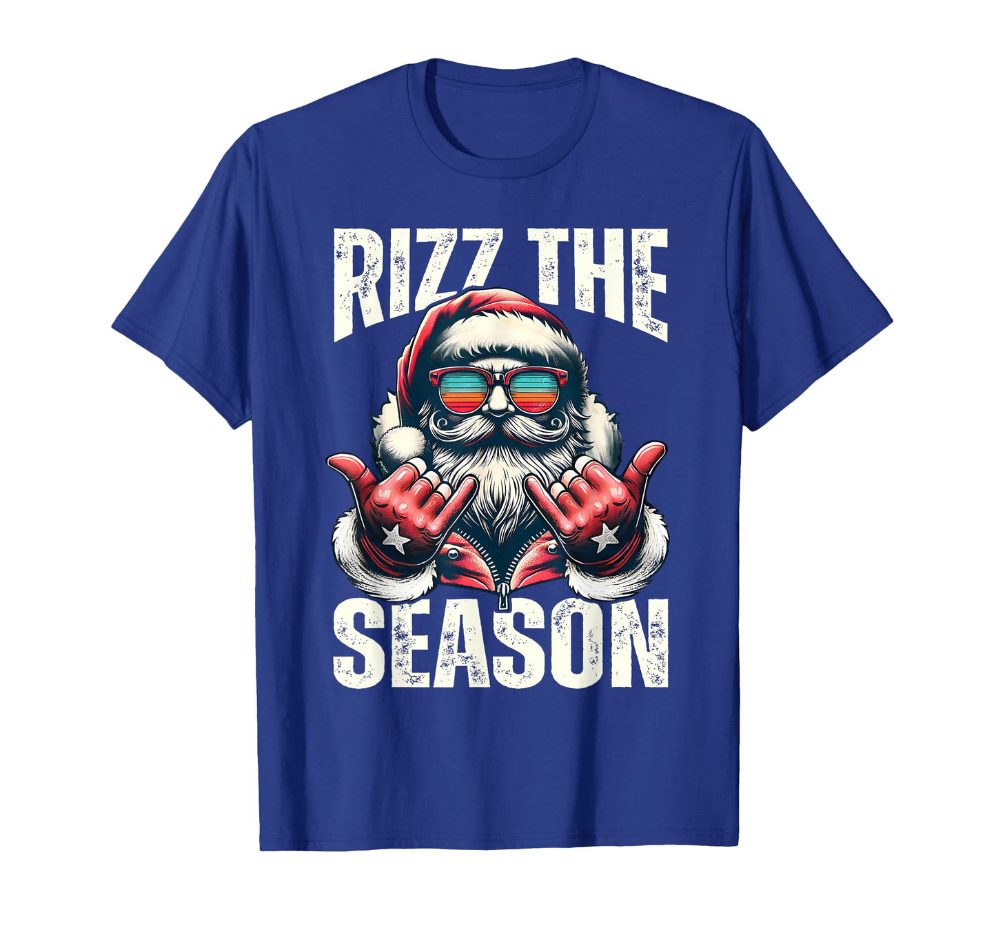 Rizz The Season Santa Sunglasses Christmas Pajamas Holiday T-Shirt