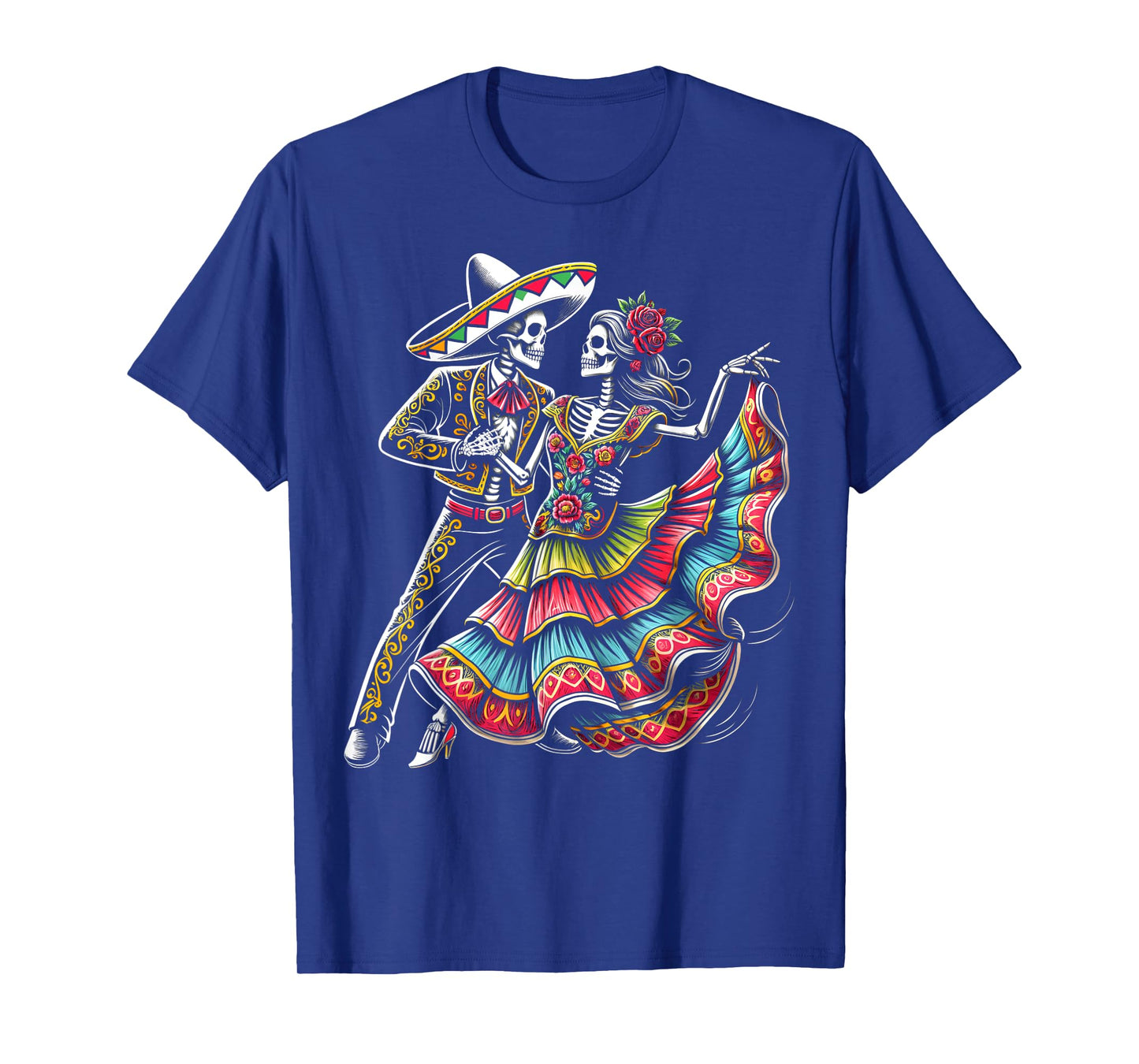 Dia De Los Muertos Skeletons Dancing Mexican Day Of Dead T-Shirt