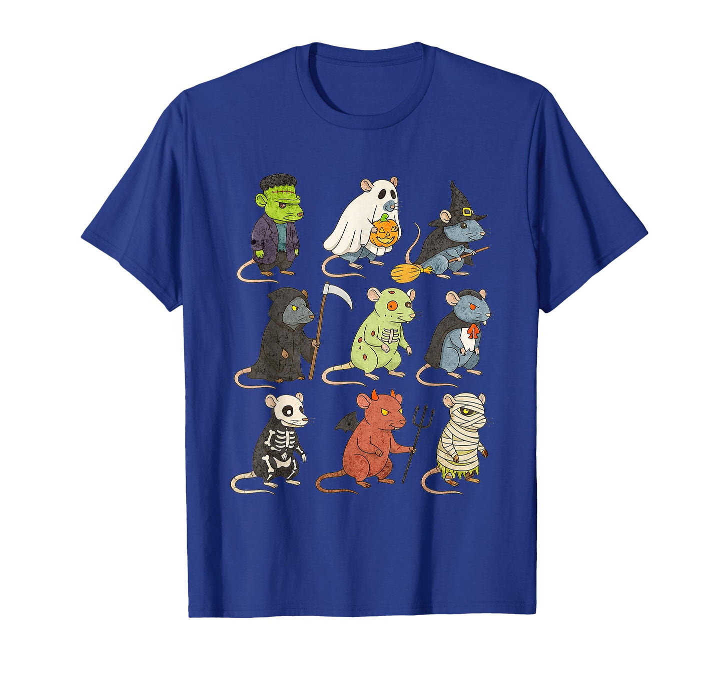 Rat Spooky Witch Boo Zombie Rat Halloween Boys & Girls T-Shirt