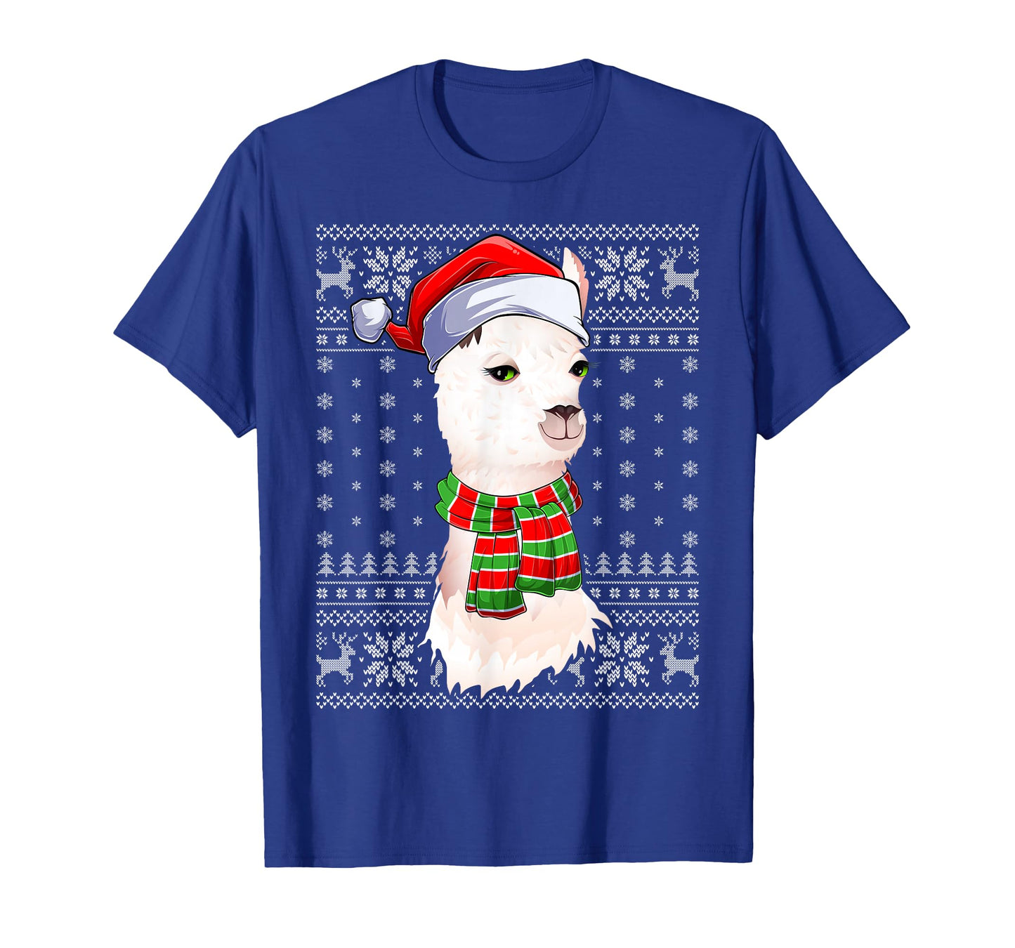 Alpaca Llama Ugly Christmas Sweaters Funny Llama Lover Xmas T-Shirt