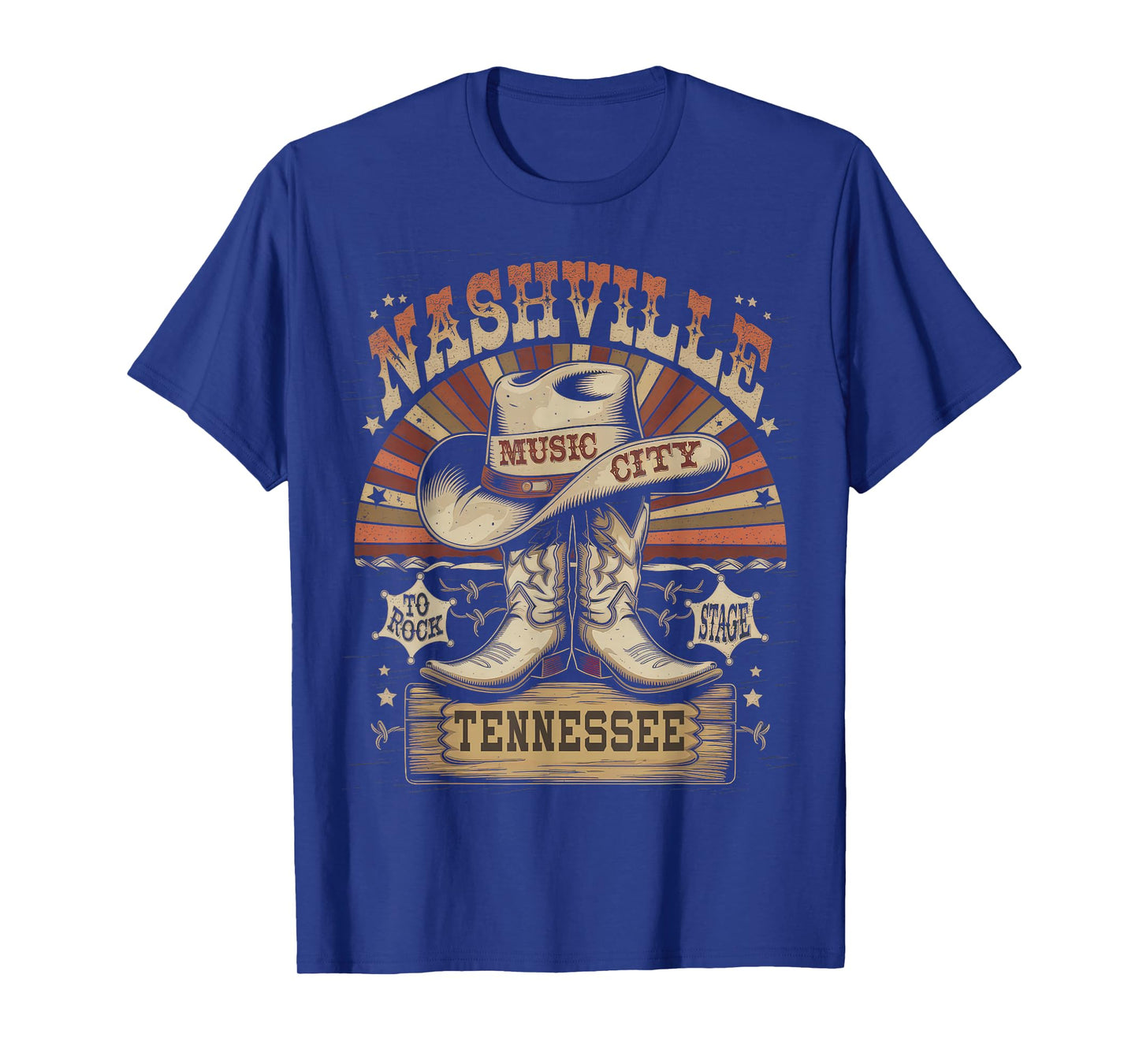 Nashville Music City Tshirt Women Men Tennessee Rock Country T-Shirt