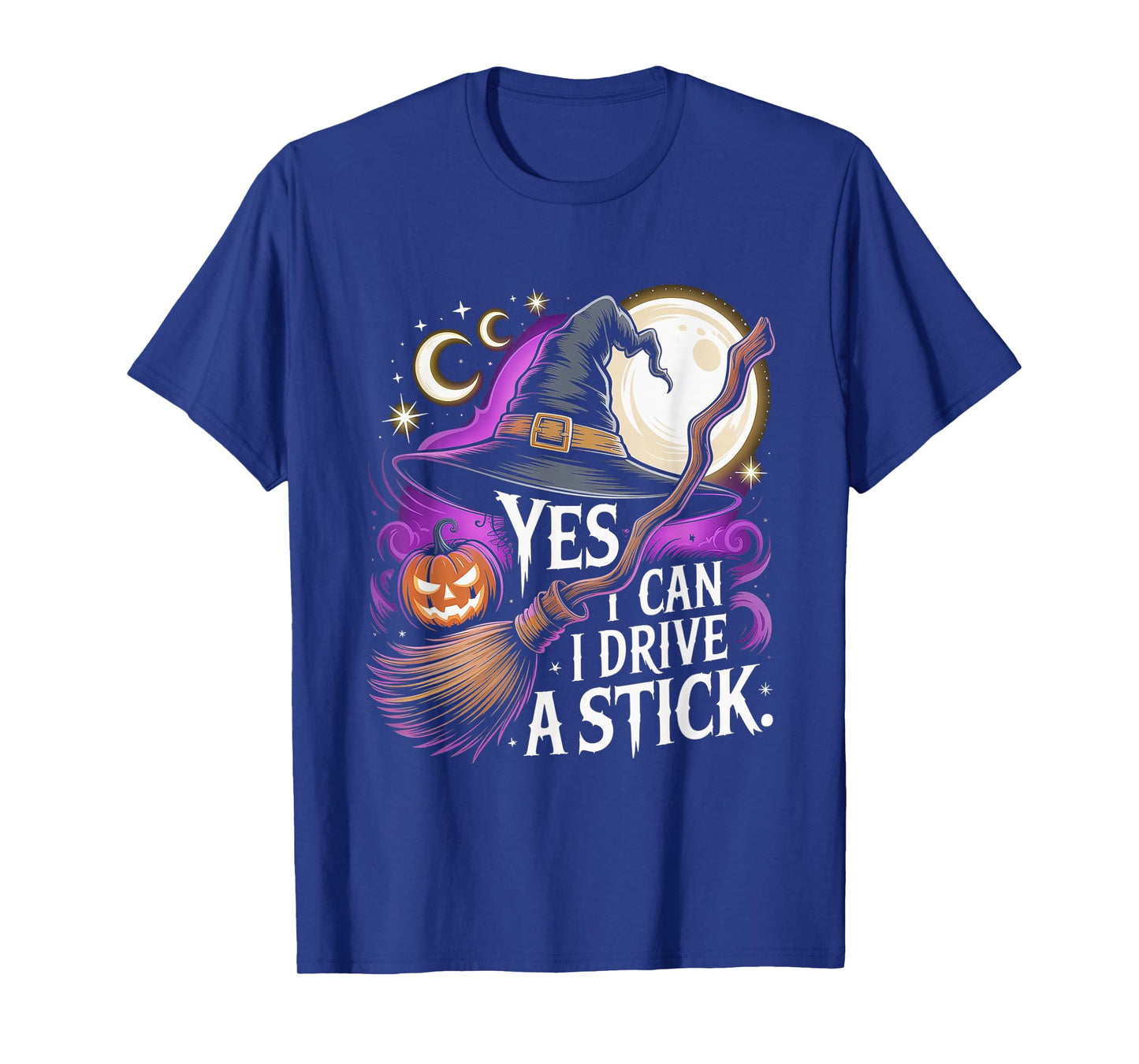 Funny Witch Broomstick Halloween Quote Graphic Design T-Shirt