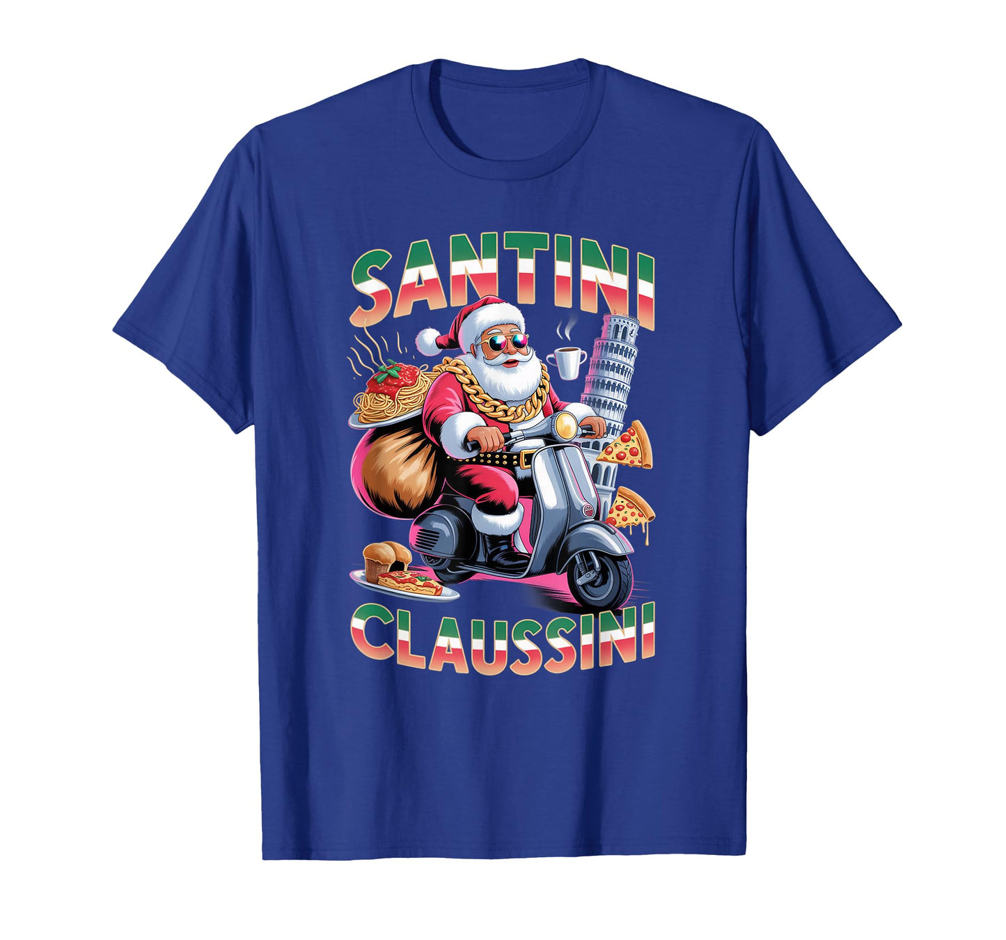 Italian Brainrot Christmas Santini Claussini Funny Santa T-Shirt