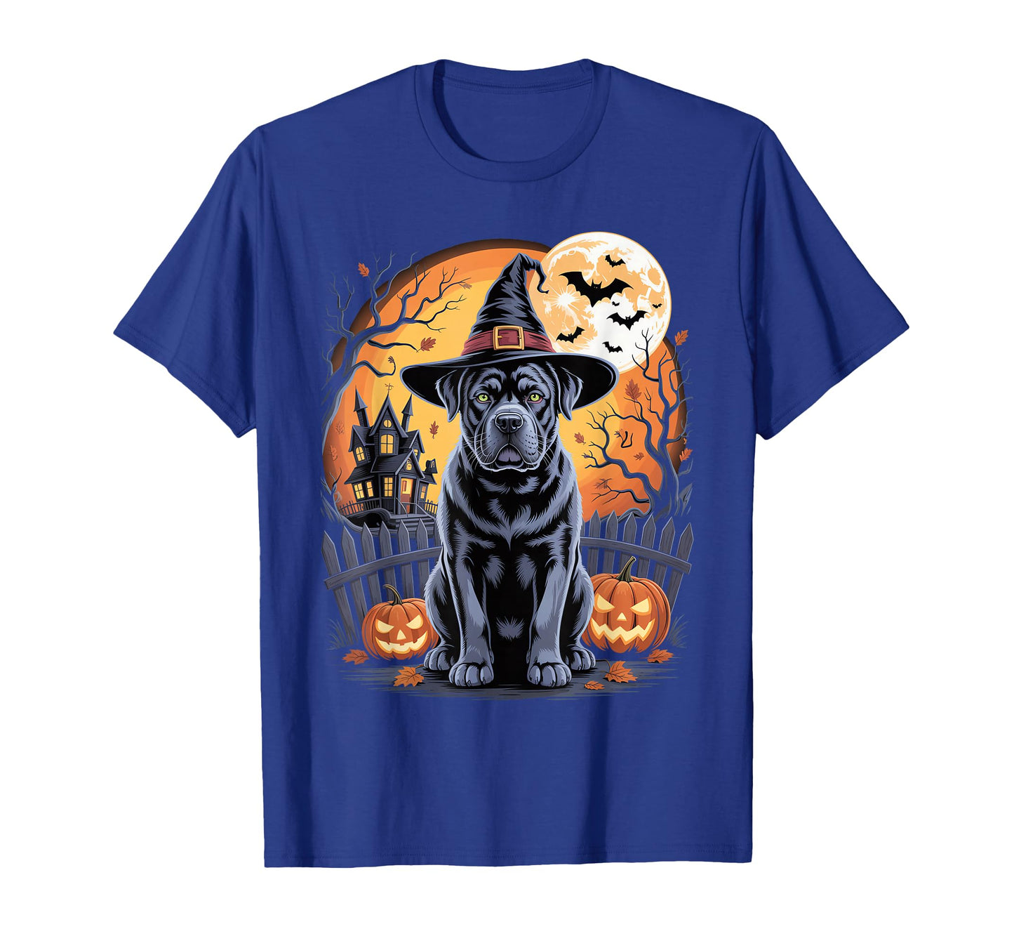 Cane Corso Halloween Scary Dog Witch Moon T-Shirt